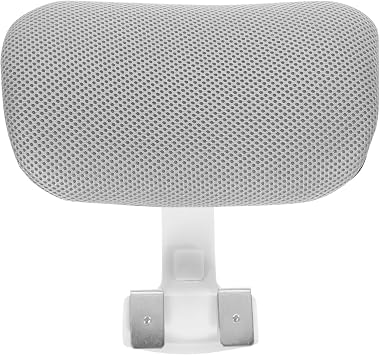Chair Office Headrest Universal Attachment Office Chair Headrest Attachment Ergonomic Computer Head Pillow Neck Support for Plush Height Adjustable, White