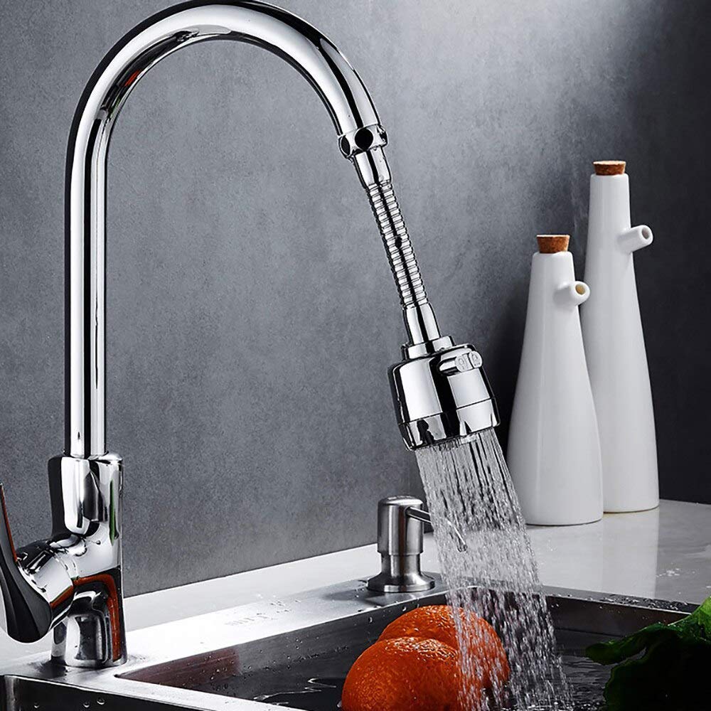 HomeAra 360° Universal Faucet Extension Flexible Faucet Sprayer with Threaded Interface for Kitchen and Bathroom Tap Nozzle Filter Adapter (B0CR7Z5L37) Amazon Price History, Amazon Price Tracker