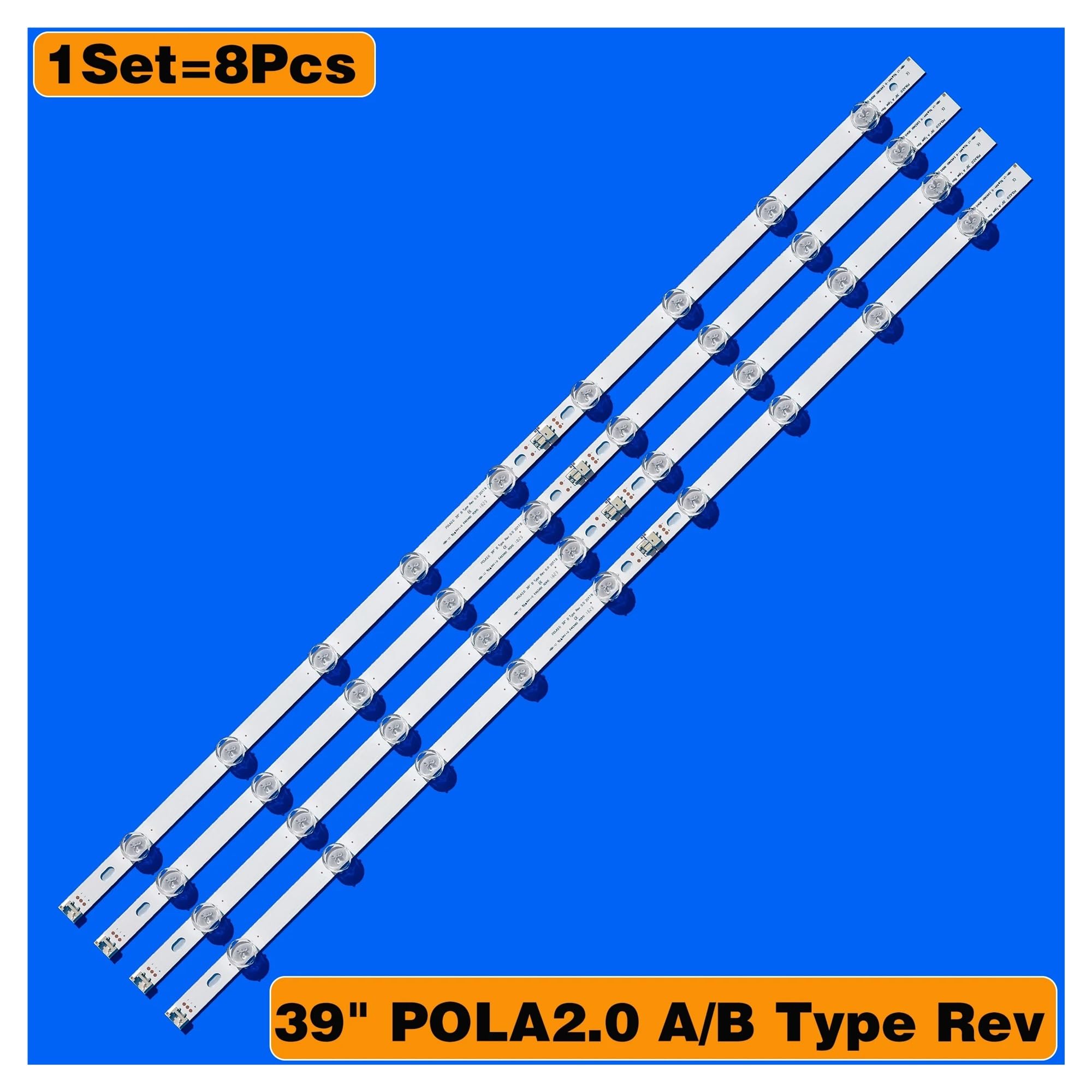 Striscia di retroilluminazione a 9 lampade compatibile con i modelli TV da 39 pollici 39LN5100 INNOTEK POLA2.0 39LN5300 39LA620S POLA 2.0 39LN5400 HC390DUN-VCFP1