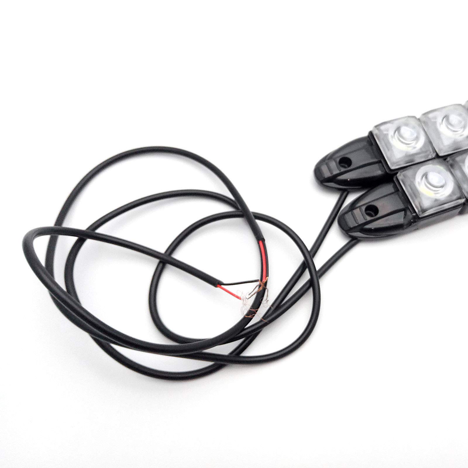 2 Pezzi 10 LED Luce di Marcia Diurna per Auto Bianca Drl Luce Diurna Fendinebbia Fari di Guida Impermeabili