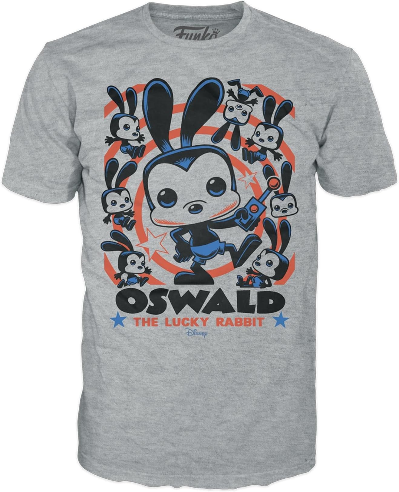 Boxed Tee: Disney - Oswald - Extra Large - (XL) - T-Shirt - Clothes - Gift Idea - Short Sleeve Top for Adults Unisex Men and Women - Official Merchandise Fans Multicolour