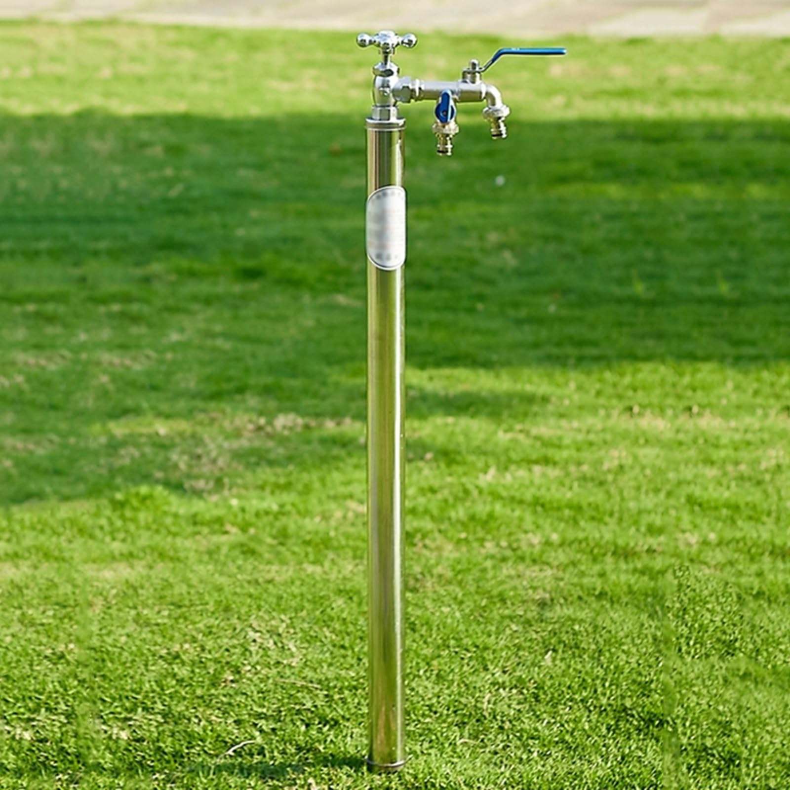 WOTZOV Outdoor Water Spigot Post, 59In Garden Faucet, Cold Resistant With Drain Valve, Ideal For Irrigation, Car Washing & Watering Flowers - Durable Courtyard Solution，One Color 100cm/39in
