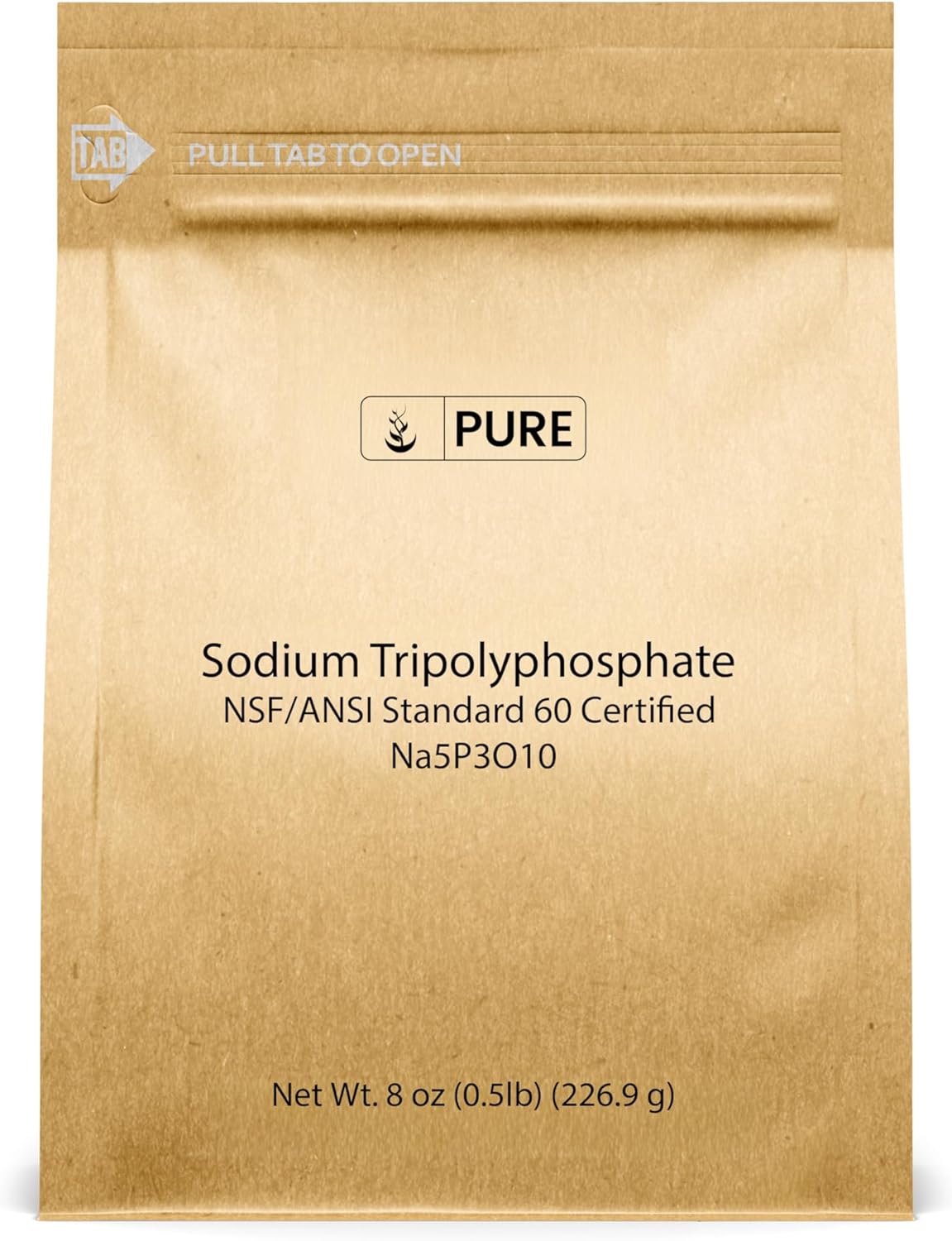 Pure Original Ingredients Sodium Tripolyphosphate Powerful Cleaning Agent, Water Softener, Laundry Additive (5 Pound)