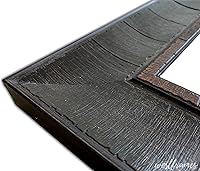 Vista 8 de West Frames The Lodge Marco de fotos rústico envejecido de 3 pulgadas de ancho (nogal espresso oscuro, marco vacío de 8 x 10 pulgadas, sin plexiglás)