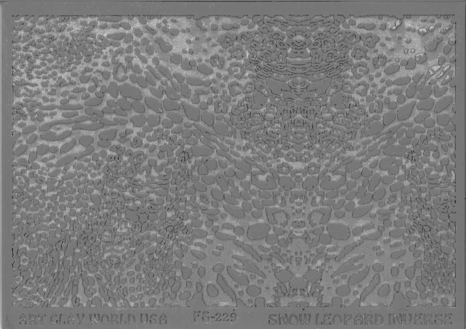 FlexiStamps Texture Sheet Snow Leopard Inverse Design - 1 pc.
