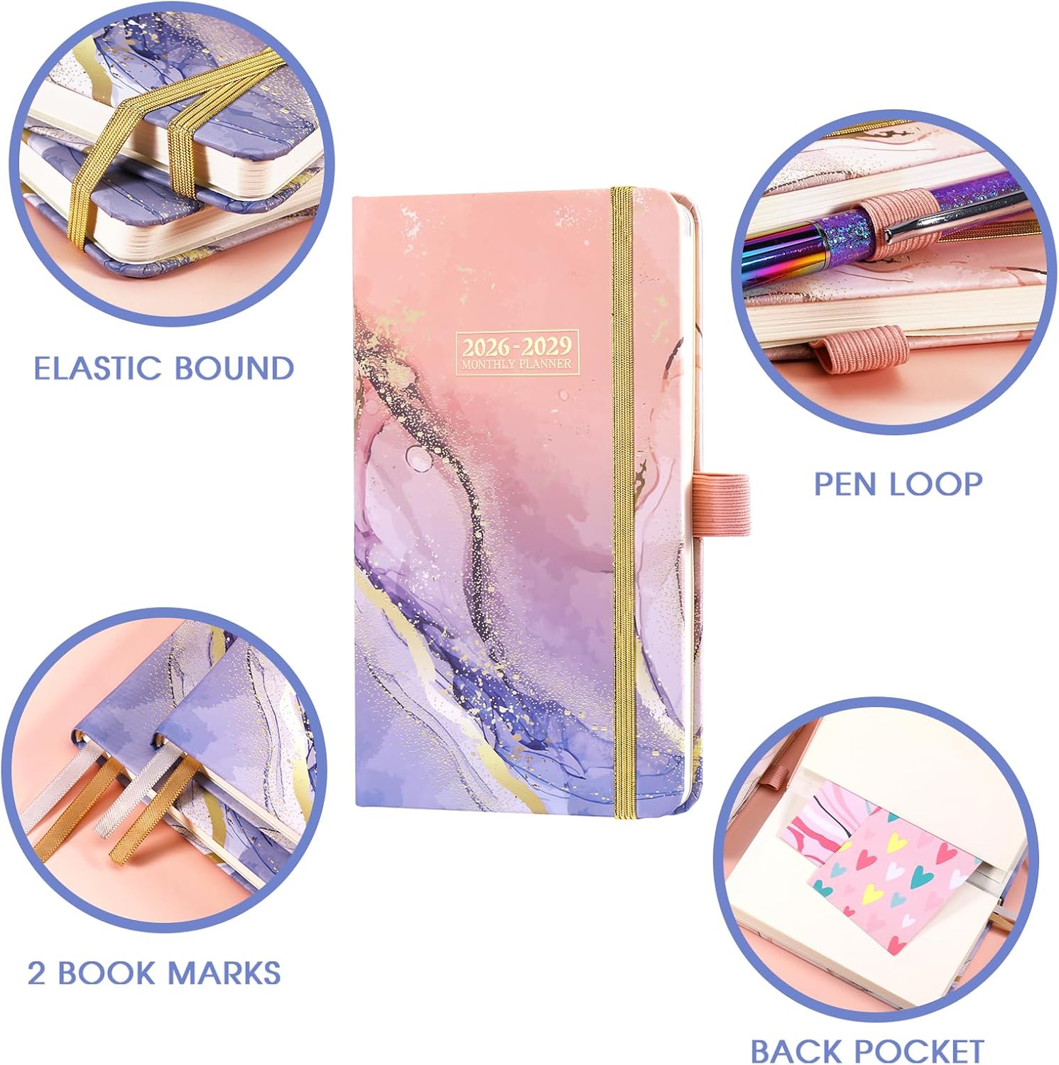 2026-2029 Pocket Calendar, 3 Year Monthly Planner 26-29 Jul.2026 - Jun.2029 image 5