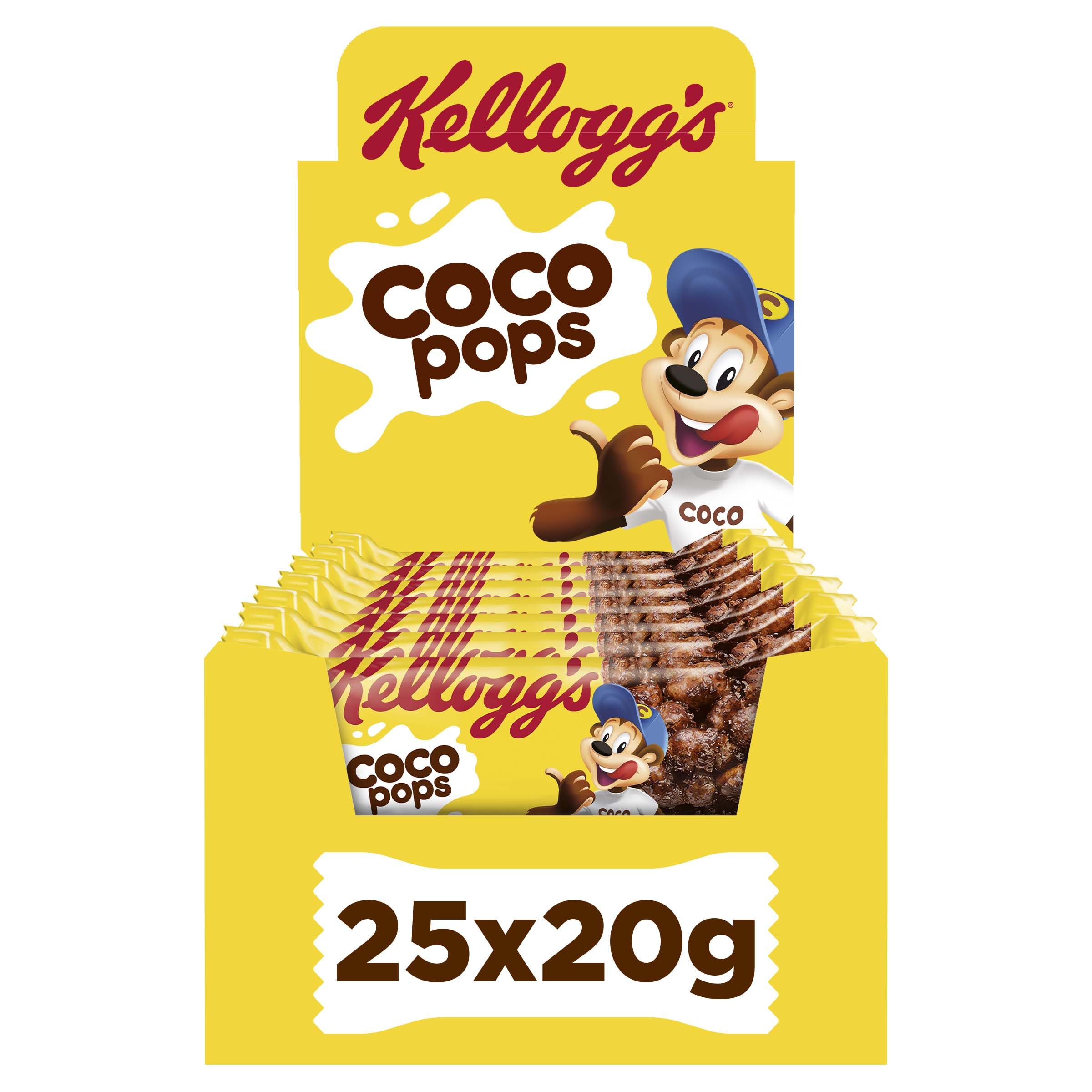 Kellogg's Coco Pops Cereal Bars 25x20g (Pack of 25)