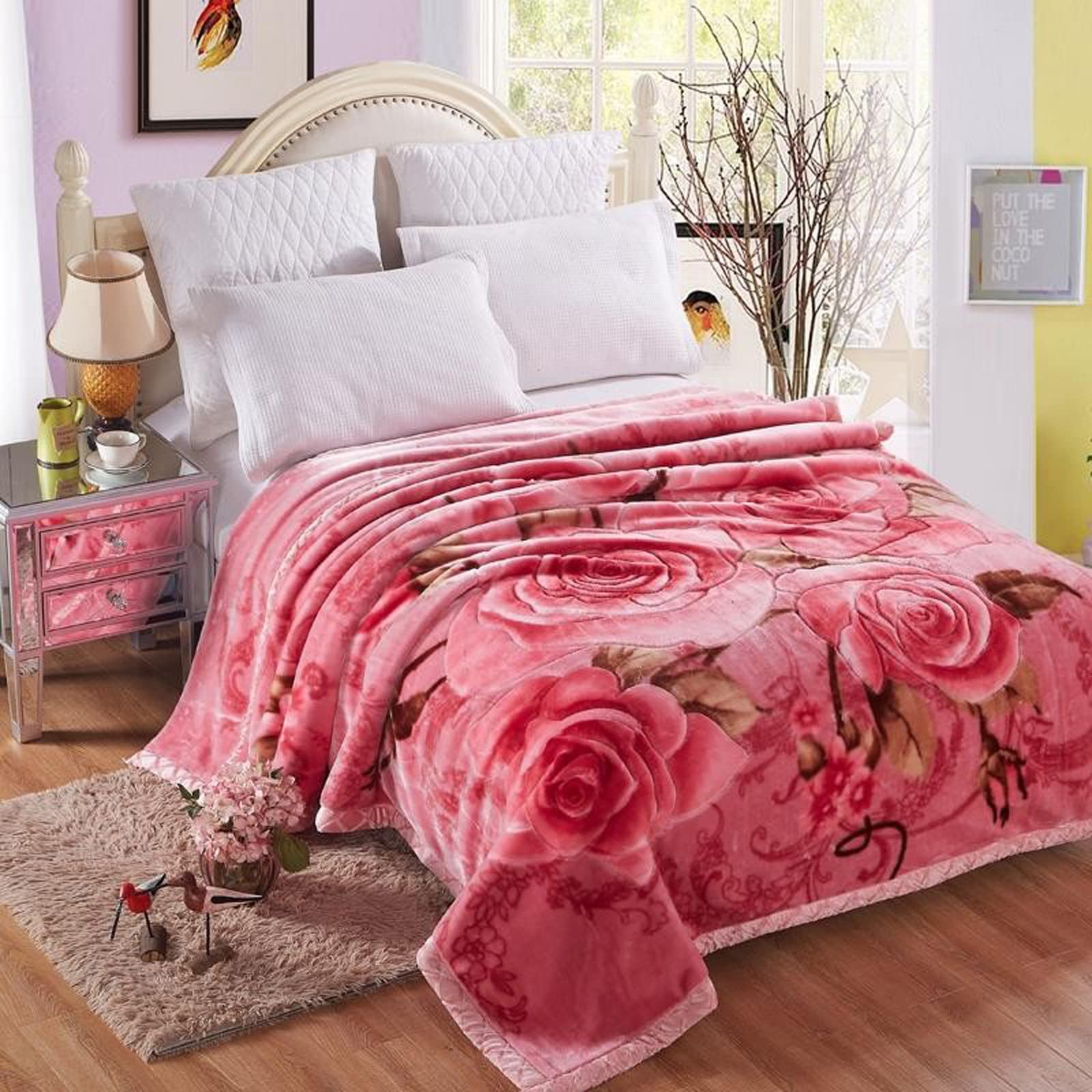 LGYKUMEG Warm Winter Weighted Blanket King Size,Korean Mink Blankets,2 Ply  Reversible Raschel Bed Blanket for Bed And Couch,180 * 220cm3kg :  Amazon.co.uk: Home u0026 Kitchen