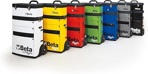 Miniatura 6 de Beta C41H - Cofre de herramientas de metal con dos módulos, caja de herramientas de metal desmontable, asas telescópicas, color negro