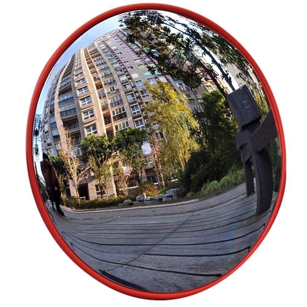 Ryme Fengshui Convex Pakwa Framed Glass Mirror 6 Inches – Round Safety Wall Mount, Front for Car, Silver Finish, Home and Vehicle Décor (9 Inch Mirror)-image-31