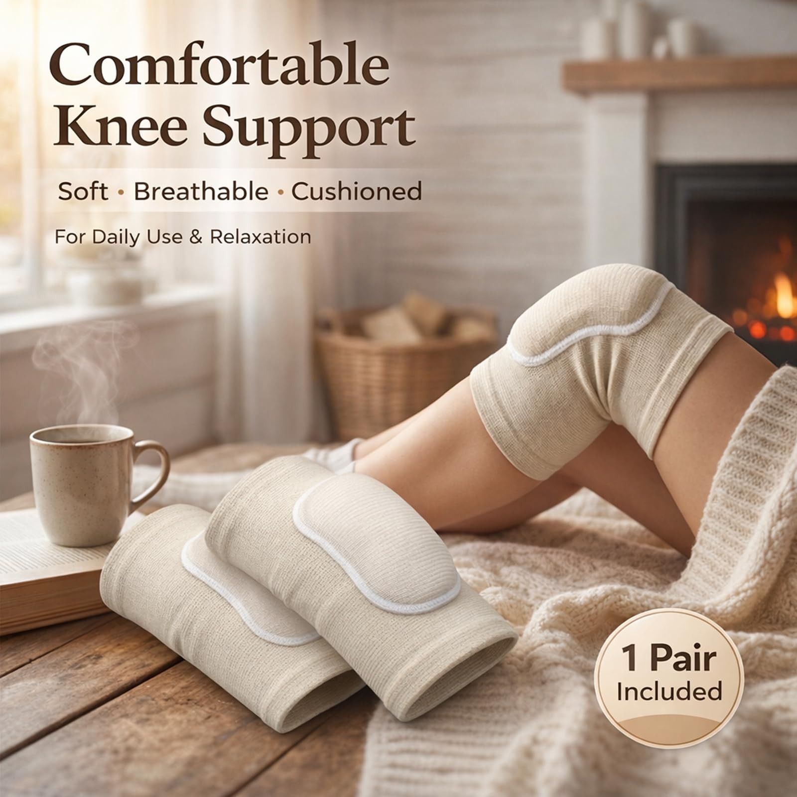 1 Par Rodilleras de Danza con Esponja – Protección Suave para Rodillas, Rodilleras Deportivas Transpirables para Entrenamiento y Yoga
