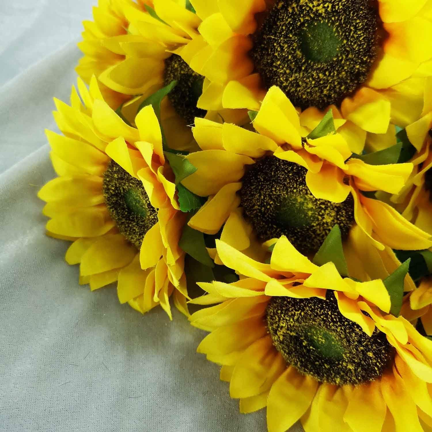 24" Silk Sunflowers Artificial Flowers Decor (10)