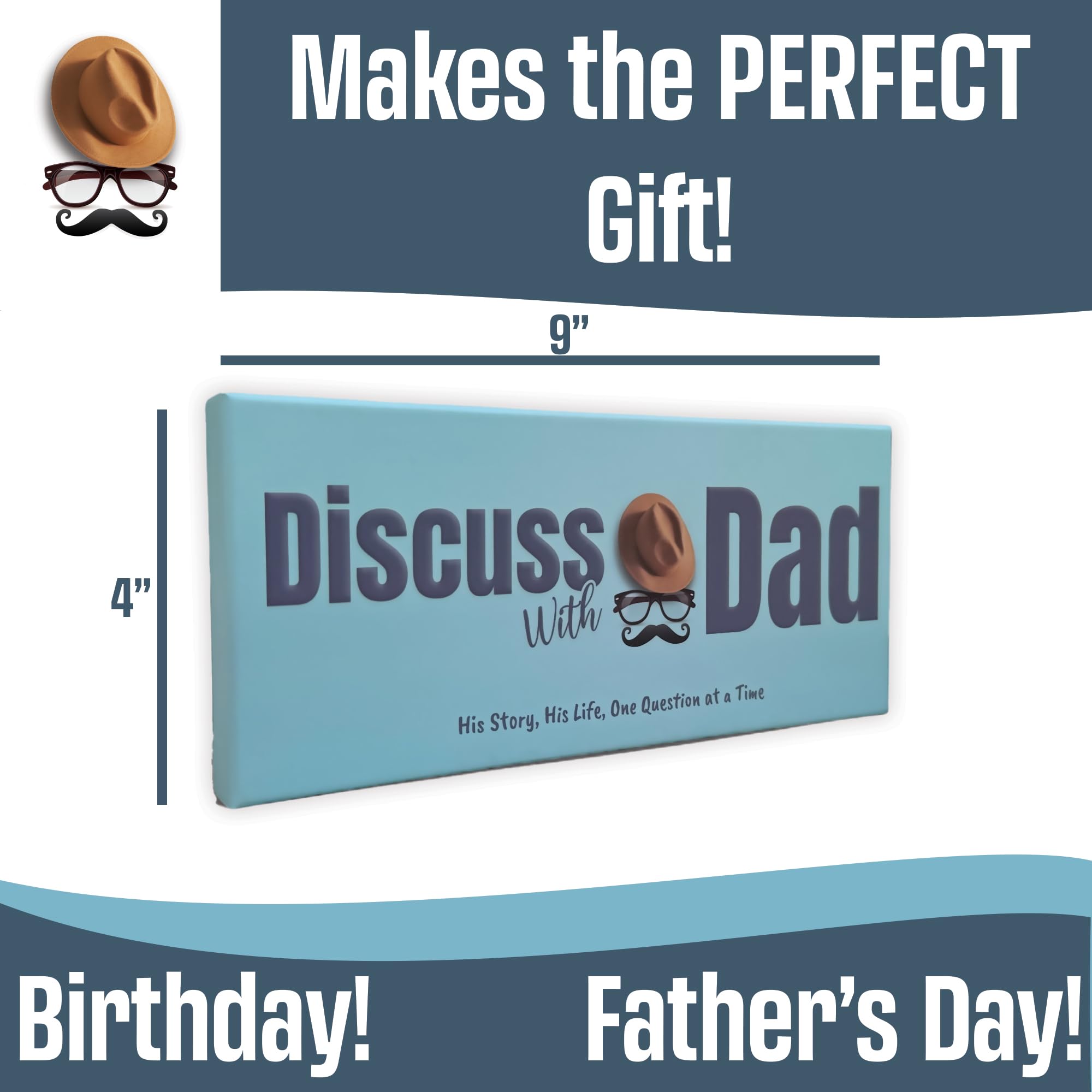 Discuss With Dad Conversation Journal & Card Game | 120 Prompt Cards For Deeper Connection | Gift For Dad From Kids - View #11