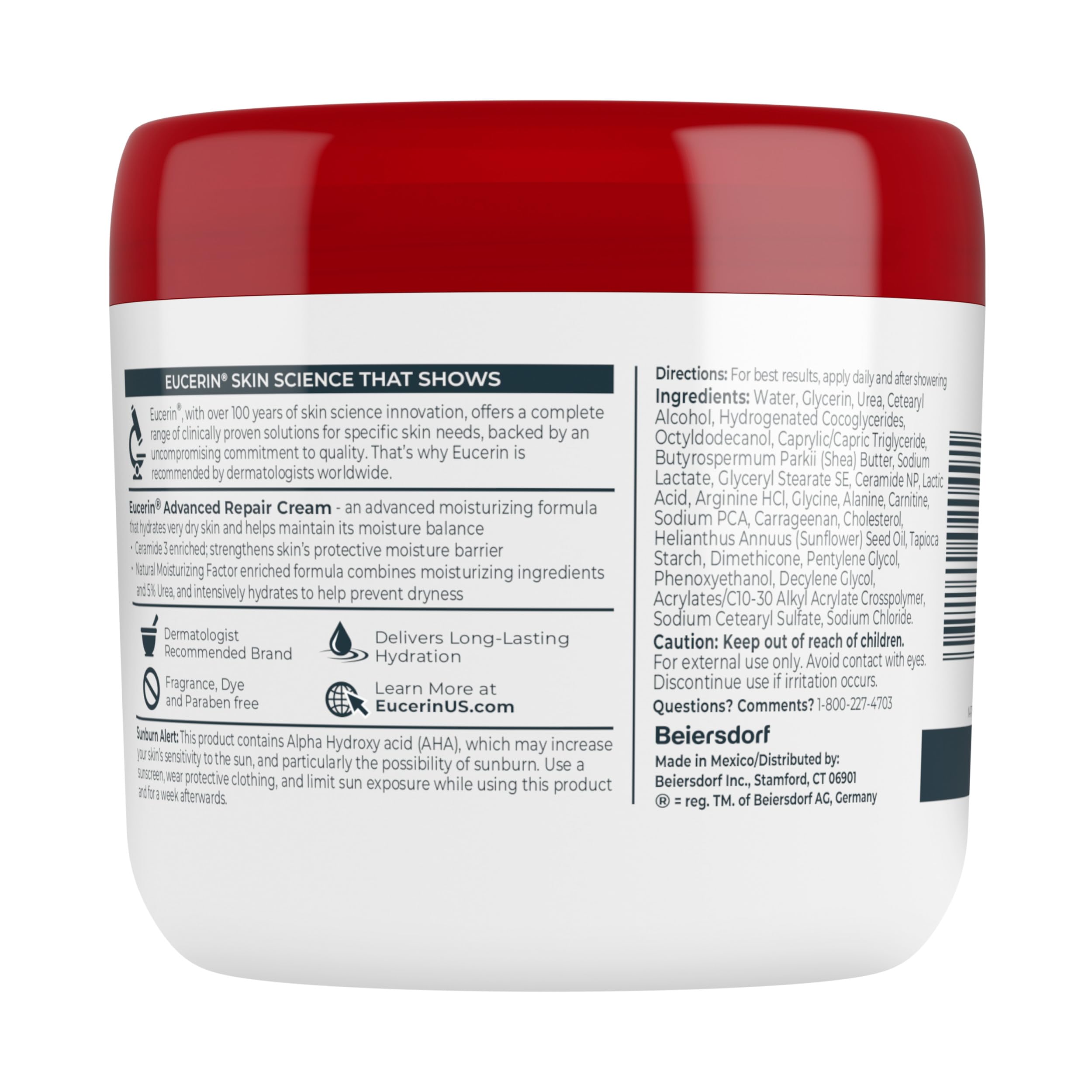 Eucerin Advanced Repair Creme 16 Ounce (Packaging May Vary)