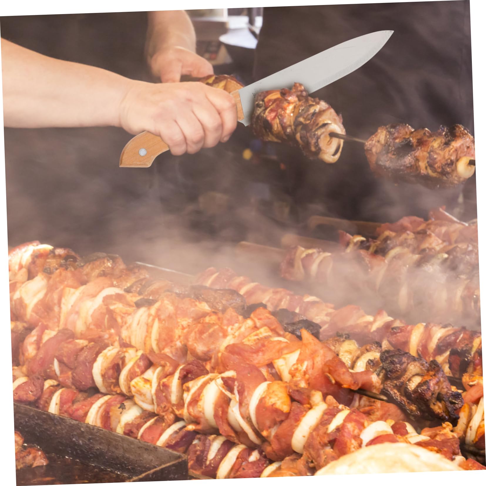 Kit Barbecue in Acciaio Inox, Utensili Resistenti per Griglia