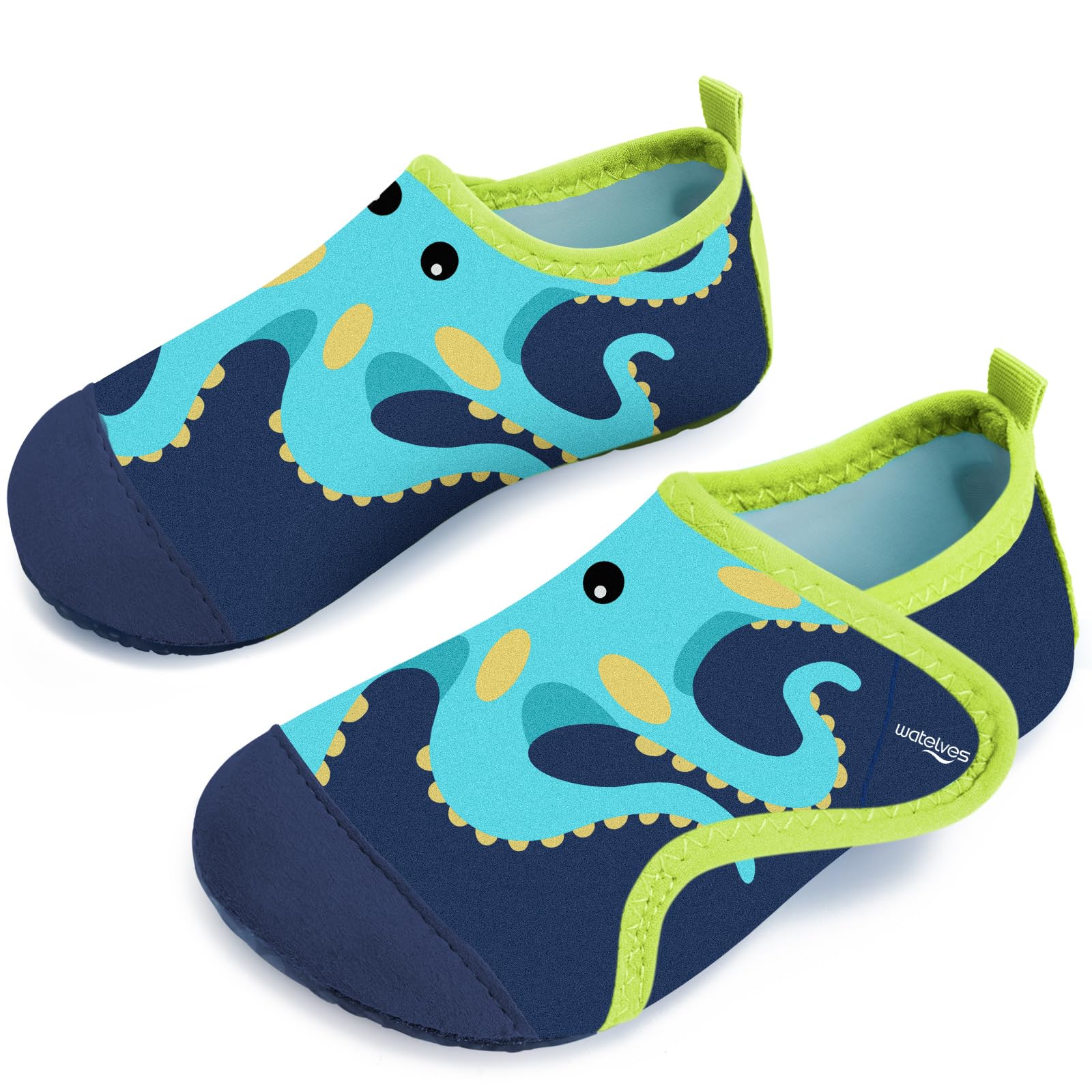 WateLves Badeschuhe Kinder Strandschuhe Schwimmschuhe Jungen Mädchen Baby Wasserschuhe Schnell Badesoken Aquaschuhe Trocknend Barfuss Schuhe