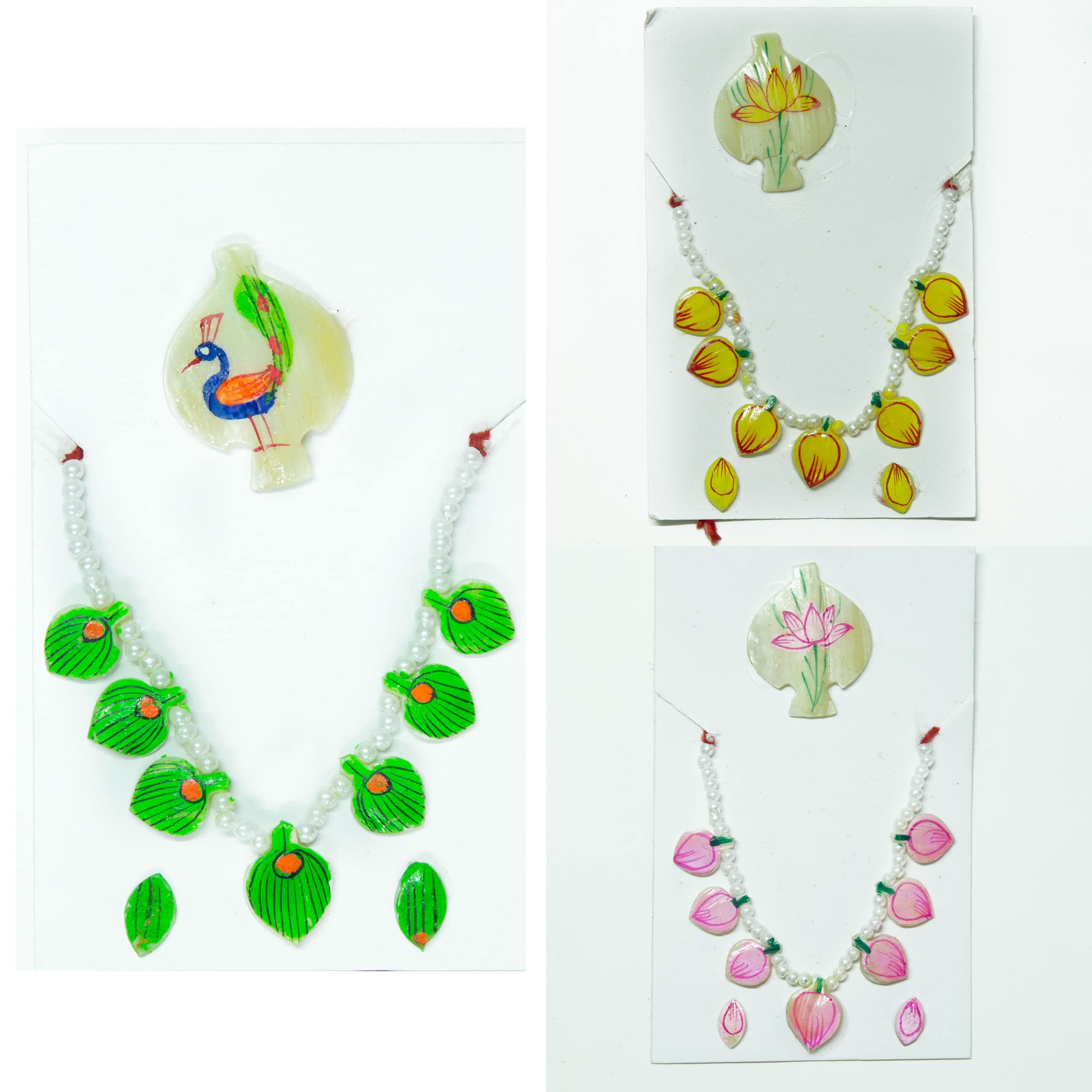 SHREEJI SHRINGAR Mala Set Including Kundal, Mukut and Shishful for All Swaroops of Krishna Laddu Gopal - Shreeji Shringar