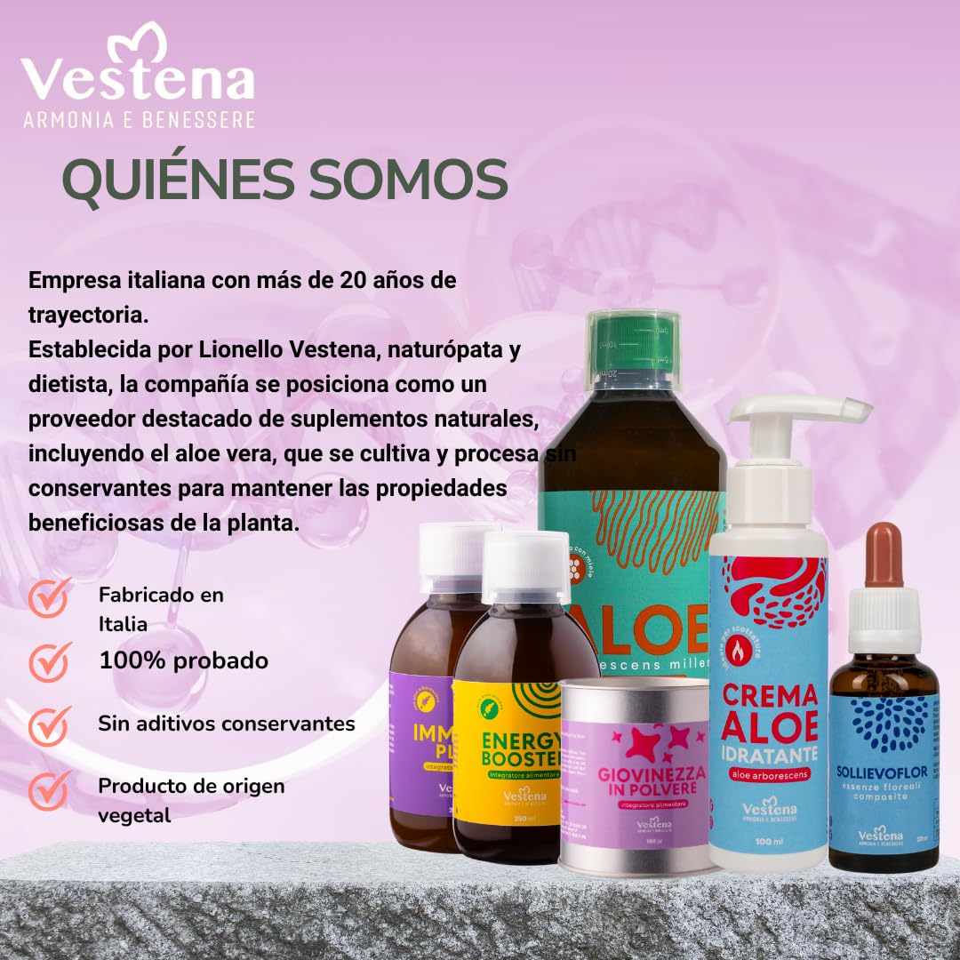 Aloe Arborescens Padre Zago - 100% Jugo Fresco Vegano de Aloe Arborescens Miller, Fórmula del Padre Romano Zago, Potente Jugo de Gel de Aloe para Beber, 500 ml -Made in Italy