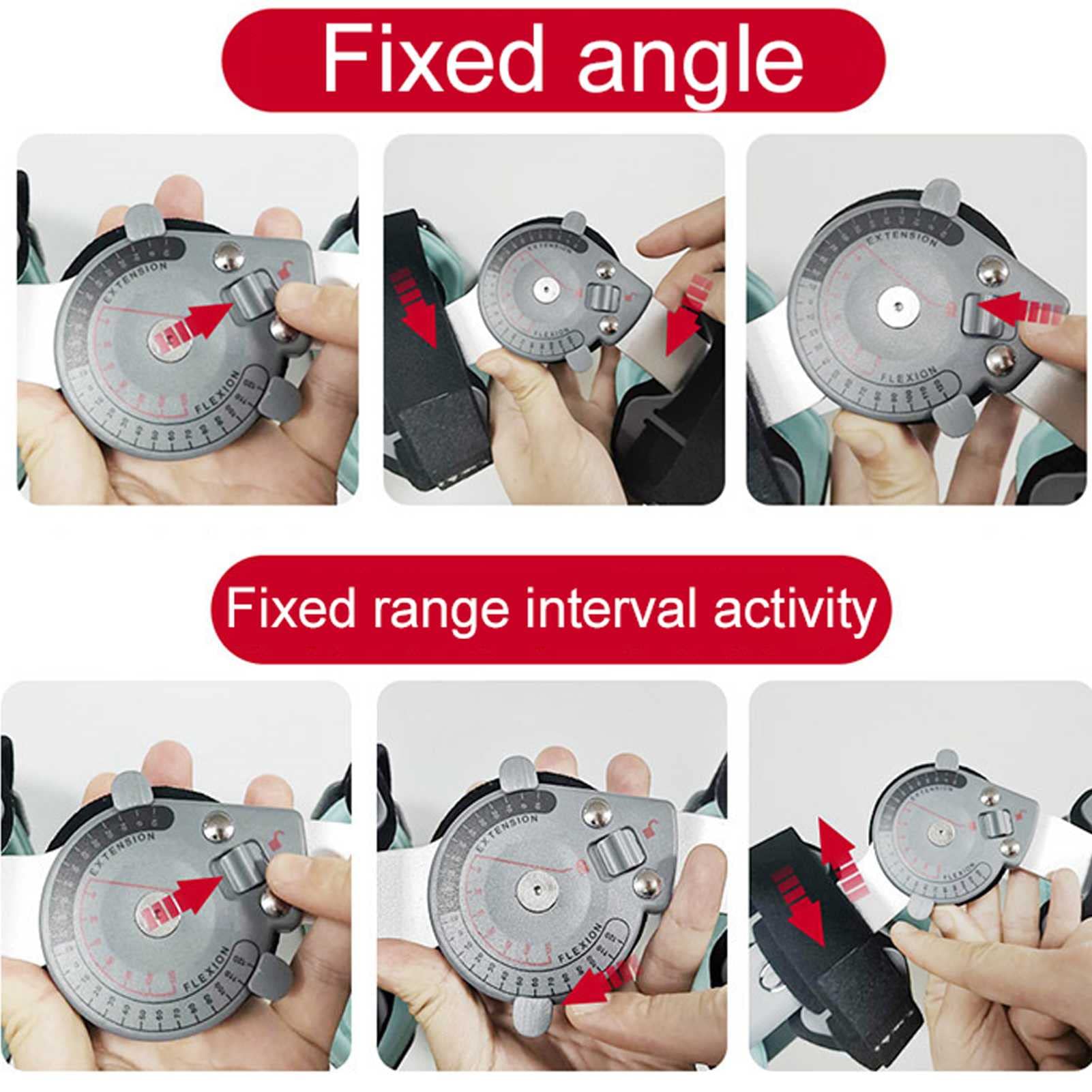 Ortesis de rótula con bisagras, soporte ajustable para piernas adecuado para lesiones de rodilla