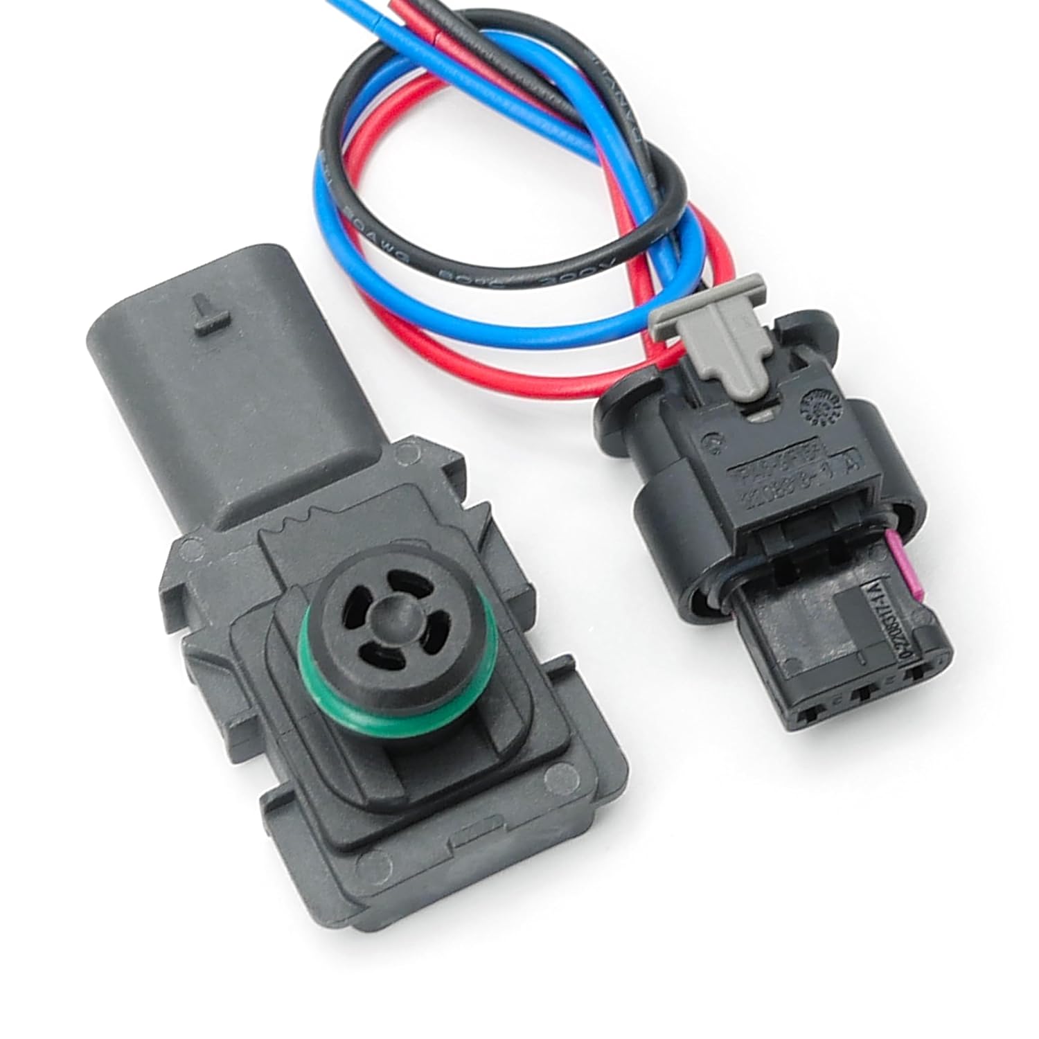 07K906051 Air Injection Pressure Sensor with Connector Pigtail Replacement for VW Golf Jetta Passat Beetle Rabbit 2.5L 2006-2014