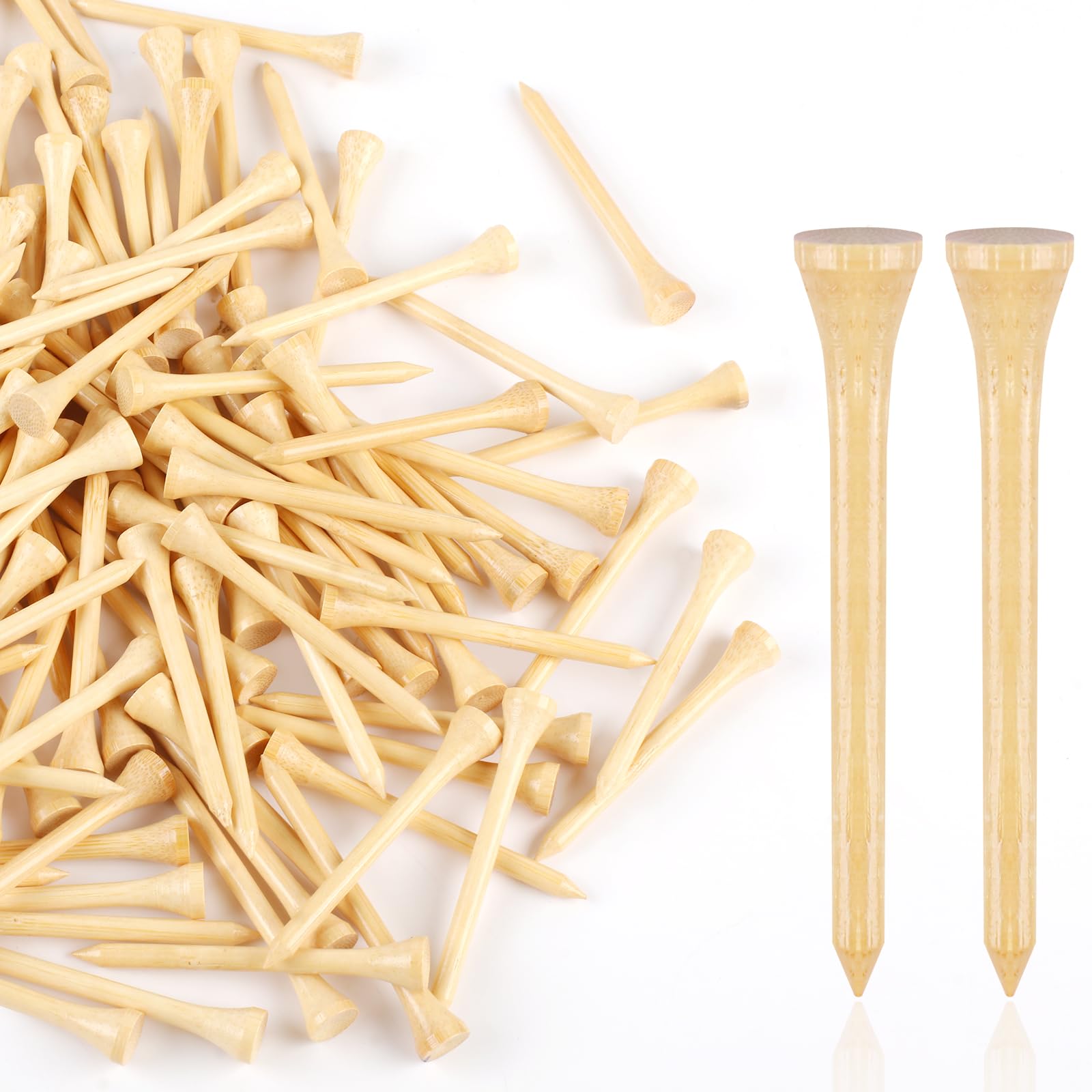 Guirnd 150PCS Professional Wooden Golf Tees 2 3/4 inch - golf | Mubboo