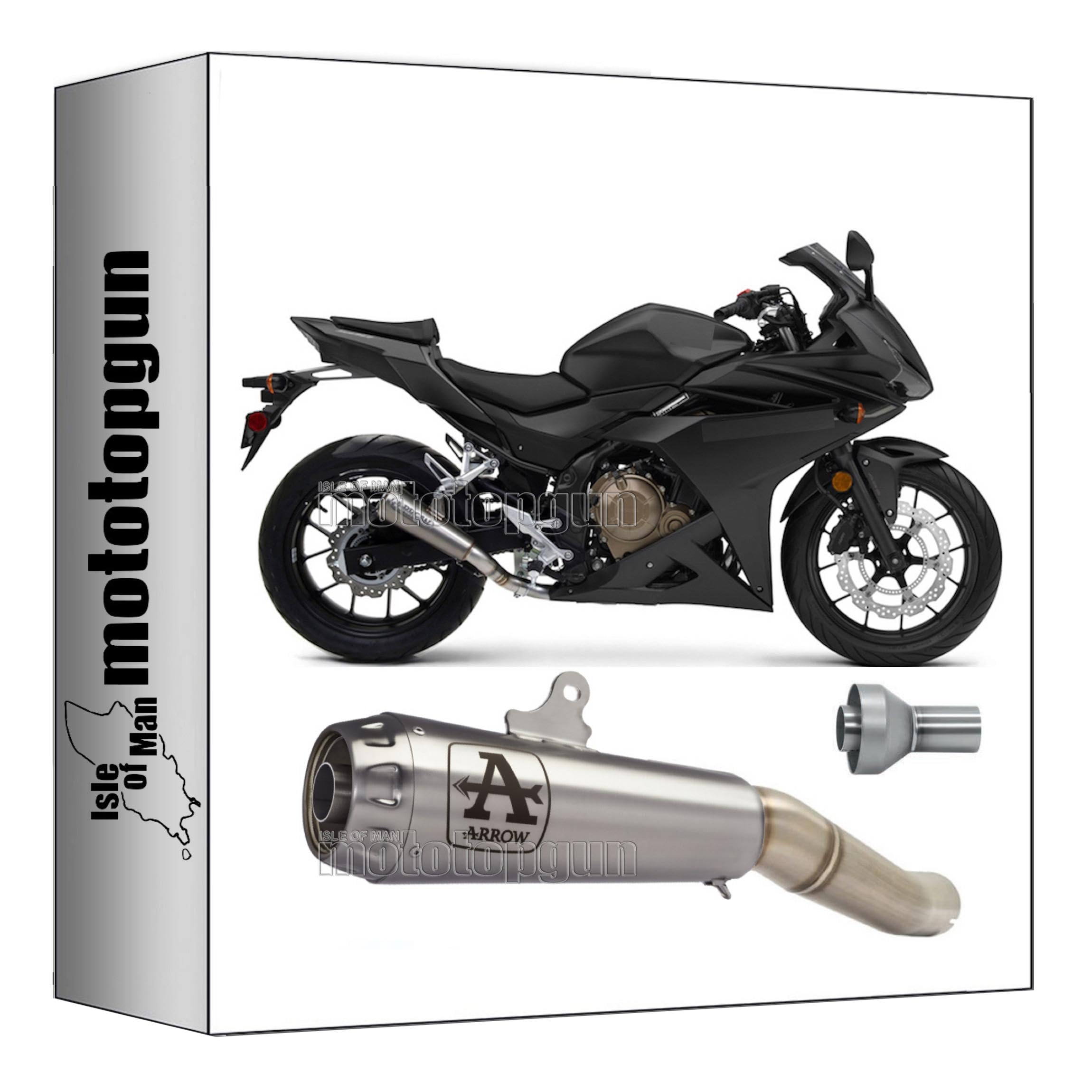 Pot echappement race Arrow Honda CBR 500 R 2017 2018 Nichrom 11012DB