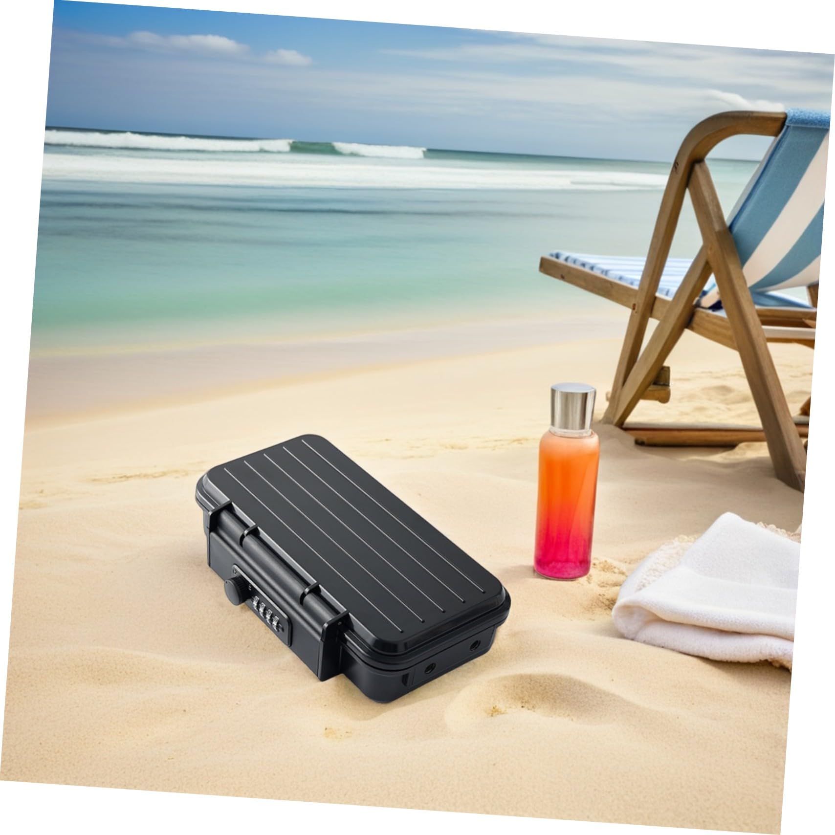 Coffre-fort Portable à Combinaison Petit Coffre-fort Sécurisé pour Voyages Plage Hôtel Résidence Étudiante Antivol avec Câble Acier