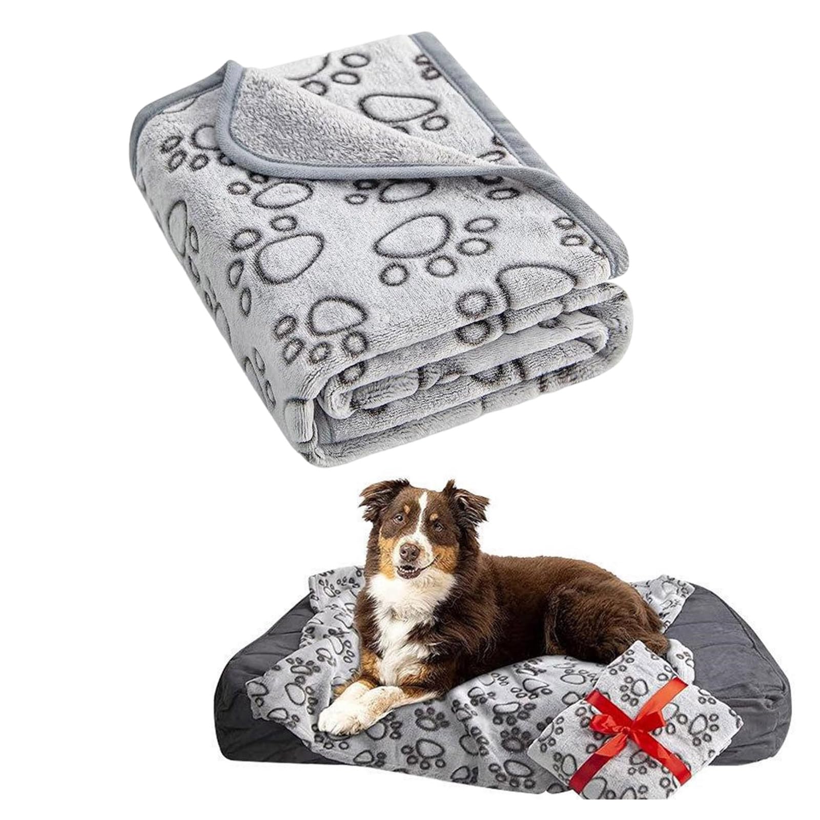 Manta para perros de felpa cómoda y cálida para perros y gatos, cojín de descanso, para todas las crías, para la perrera cubre el sofá lavable