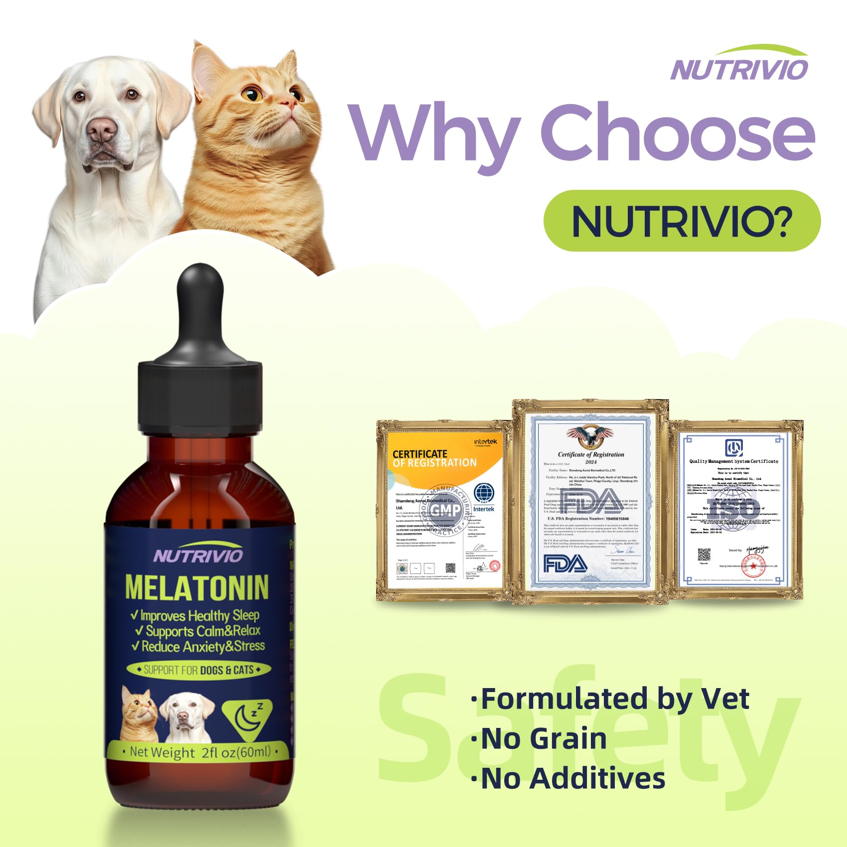 Image result for Snapklik.com : Nutrivio Liquid Melatonin For Dogs And Cats, Cat ...