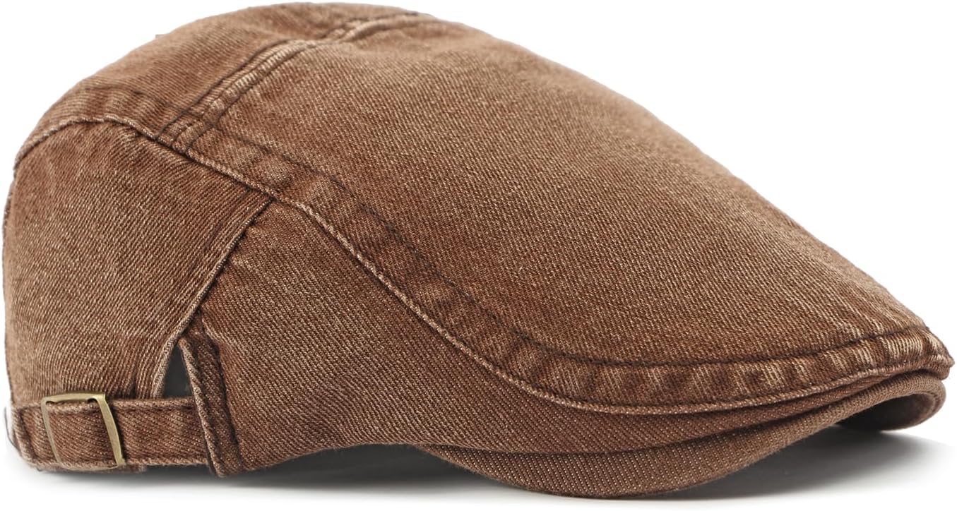 Cotton Newsboy Cap,Breathable Ivy Gatsby Cabbie Beret Hat for Men's Women Driving Hunting Golf - Image 3