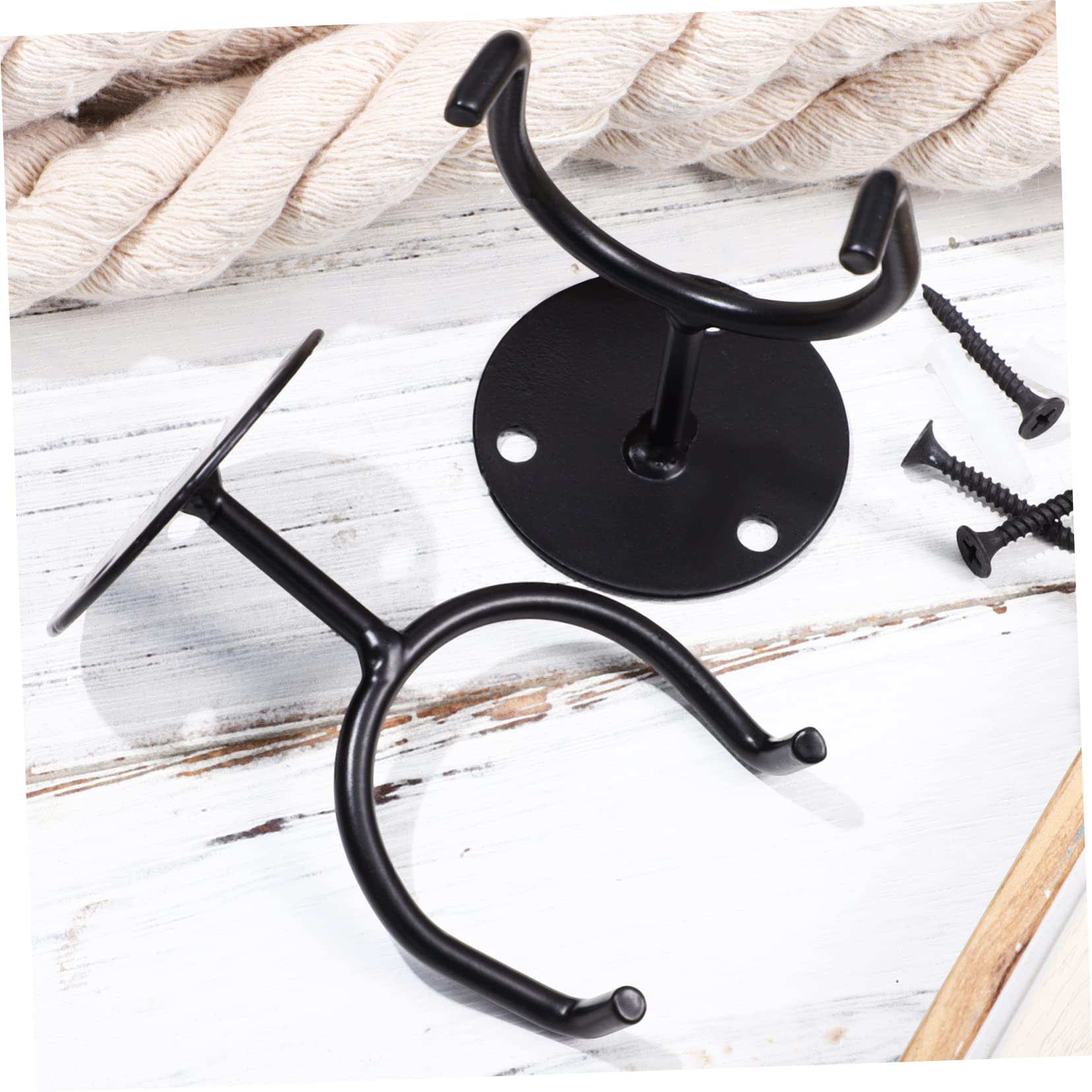 NAMOARLY Bat Holder Wall Mount Display 6 Pack Baseball Bat Racks Black for Sports Fans