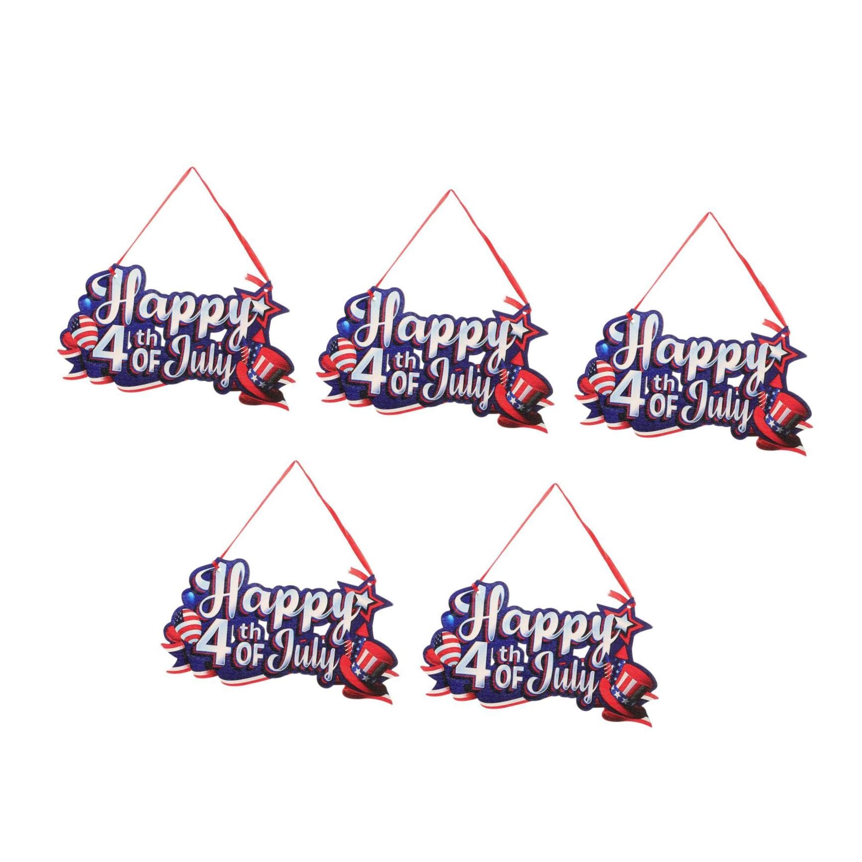 Lettres Fête de l'Indépendance Alipis pour Couronne de Porte d'Entrée x5