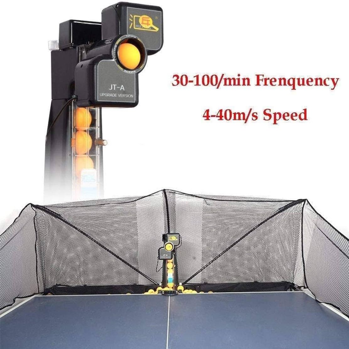 Robot de Tenis de Mesa S6-Pro Máquina de Pelotas de Ping Pong Entrenador Automático con 9 Pelotas Giratorias