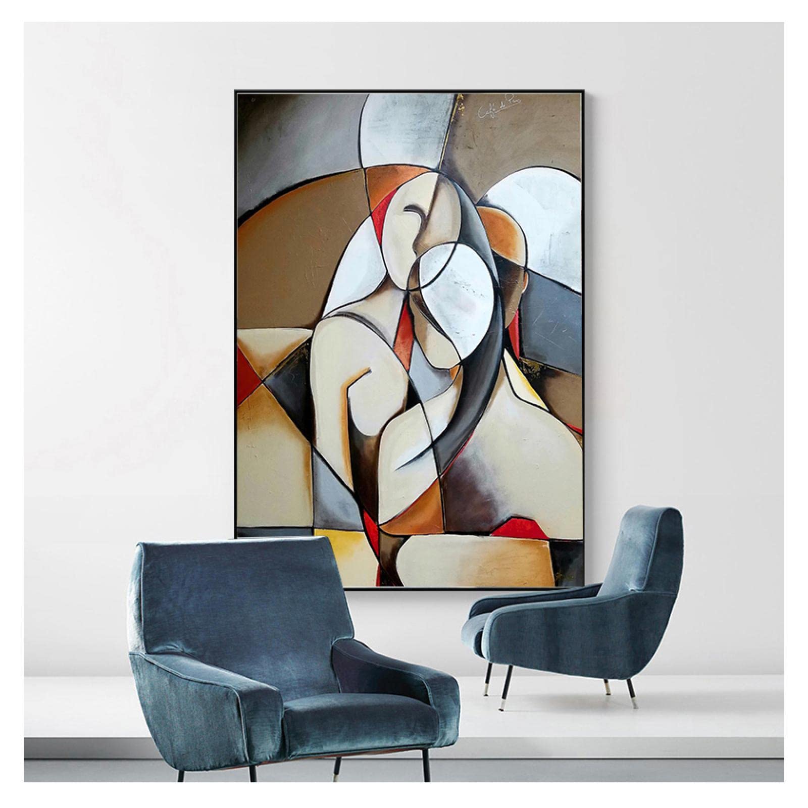 Zhadongli Art Abstract Dreaming Woman By Picasso Famous Artworks For Living Room Home Decor Pictures HD Canvas Paintings Wall Poster 60x80cm(24x31in) Withframe