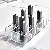 Vista 3 de iDesign The Sarah Tanno Collection - Organizador de lápiz labial de plástico, 8 x 4 x 2 pulgadas, transparente