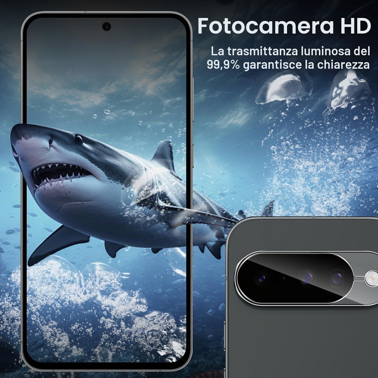 Xunzii 2 Pezzi Vetro Temperato 9H Per Fotocamera Google Pixel 10 Pro – Protezione Lente HD E Ultrasottile