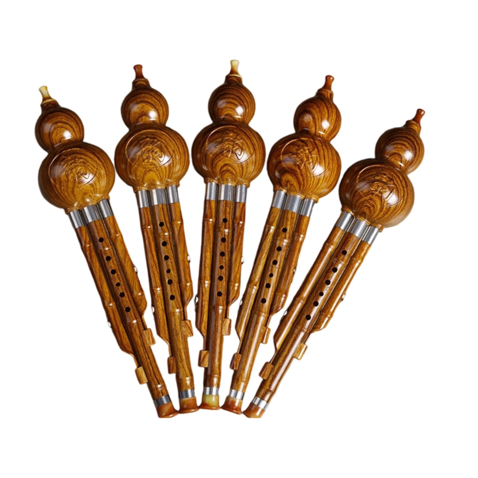 Hulusi Instrument Instrument Fletowy Hulusi Dla Dorosłych Trwały Odłączany Płaski Klucz C Łatwy Do Ćwiczenia I Gry Początkujących(C major)