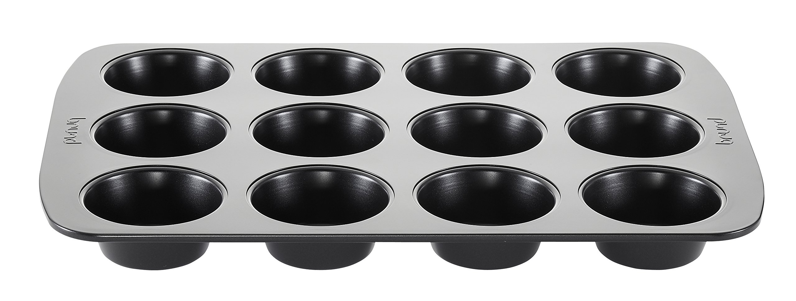 Brund Muffin Pan, 12 Cup, Black