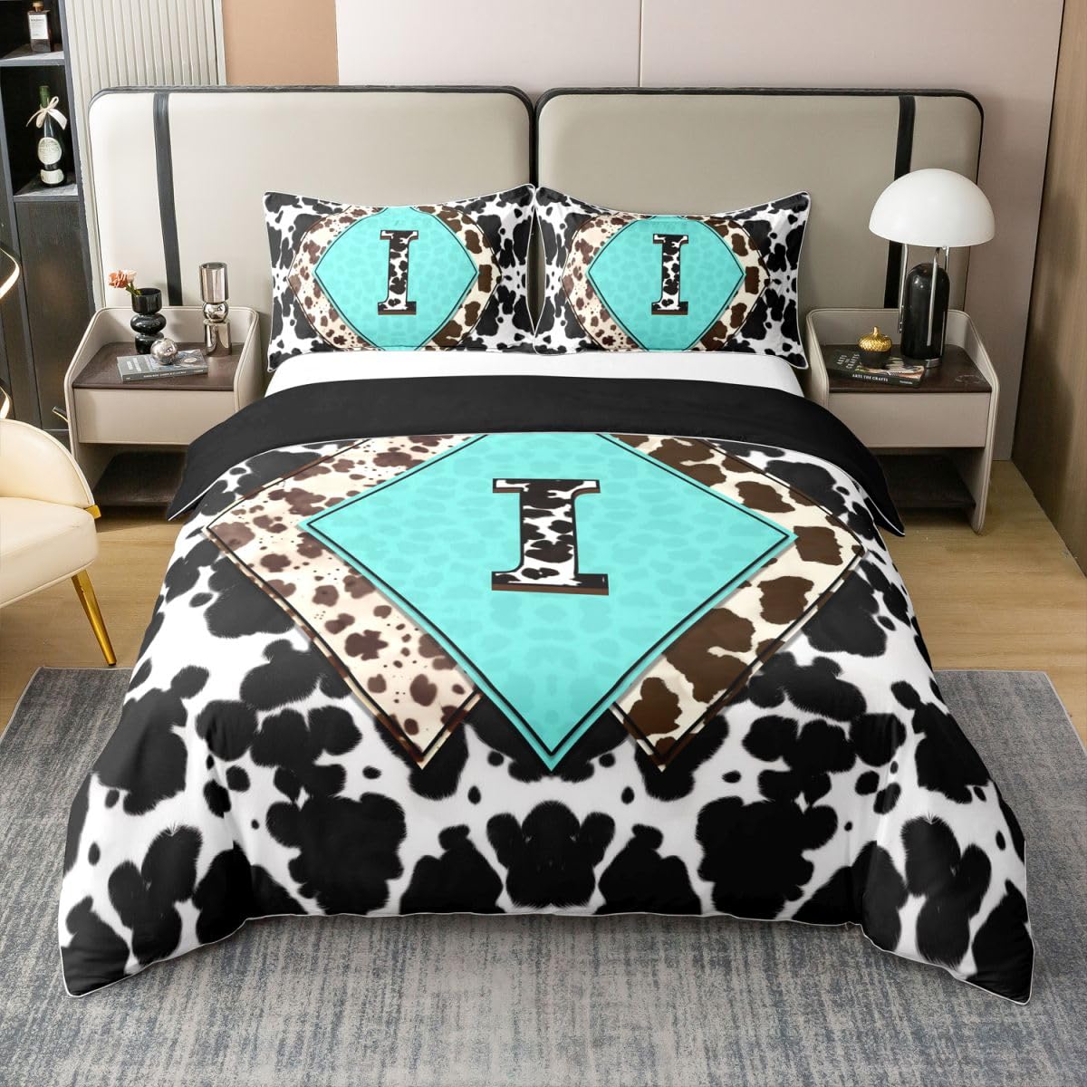 Housse de couette coton motif vache pour apaiser les nuits des enfants