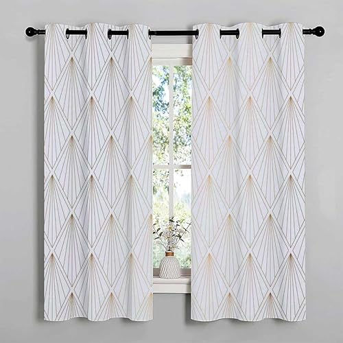 Cortinas para Sala - Cortinas para Sala - Cortinas modernas para puertas y despensa, 55 pulgadas de ancho por 55 pulgadas de largo, 2 paneles