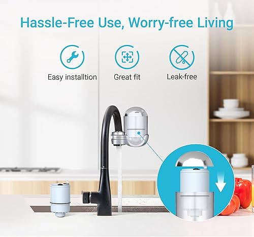 Miniatura 7 de Alcalina Paquete de 3 filtros de repuesto para grifo PUR Plus, repuesto de filtro de agua PUR, reemplazo del filtro Pur RF-9999, vida útil larga de