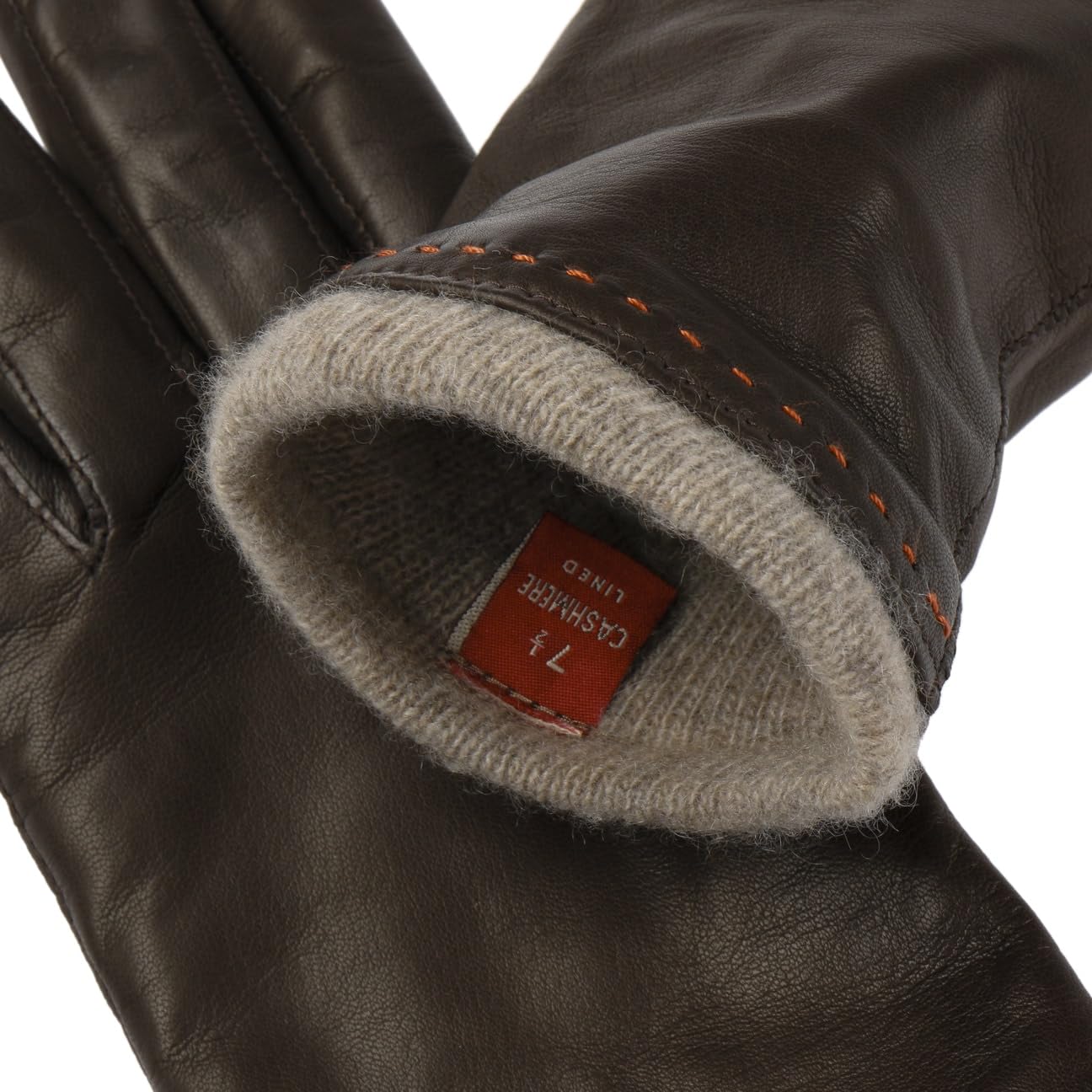 Guantes de Piel con Cachemira Jumia Mujer - Made in Italy dedos forro Invierno otoño/invierno