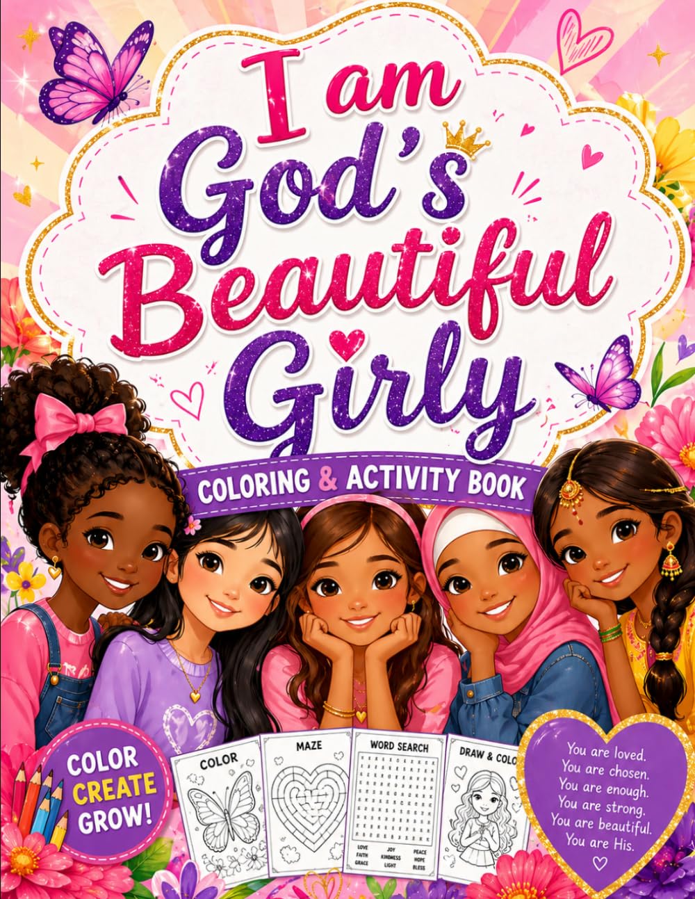 I Am God’s Beautiful Girly – Coloring & Activity Book
