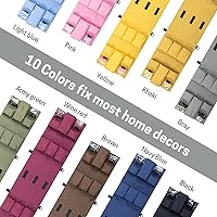 Vista 6 de SWISSELITE Mini organizador para nevera, almacenamiento sobre el refrigerador con 18 bolsillos, organizador colgante impermeable para dormitorio