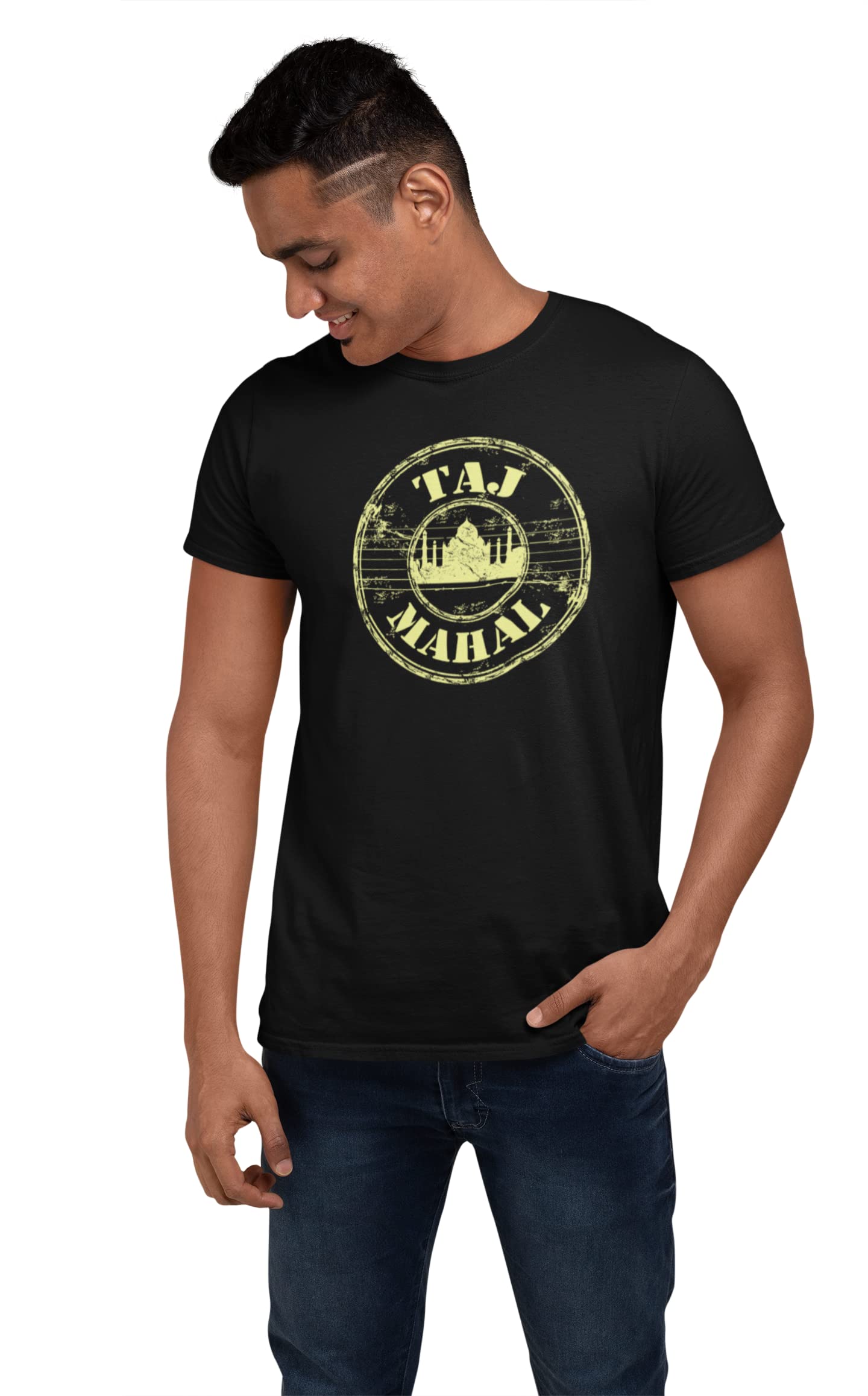 CiteesAgra Taj Mahal T Shirt Black