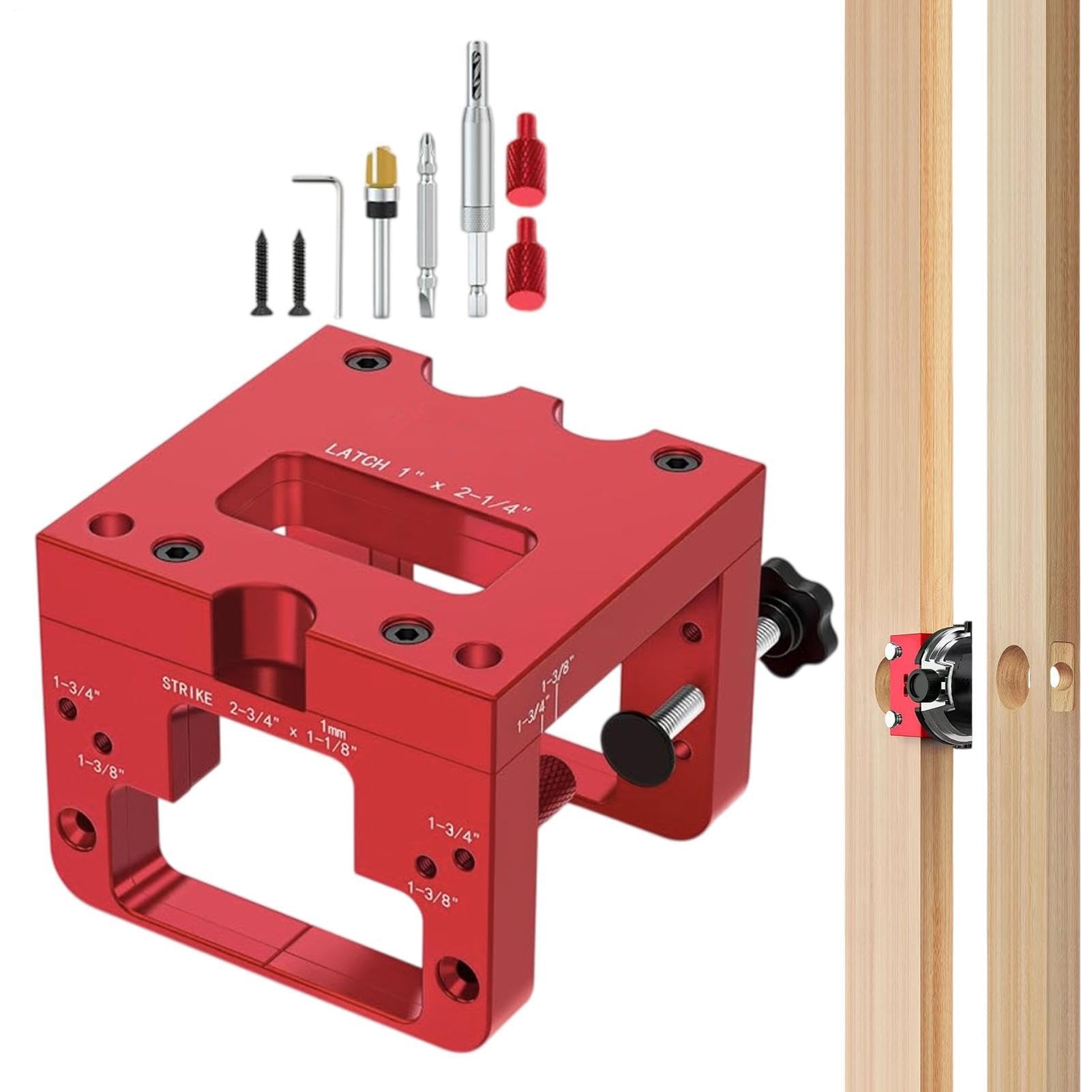 Kit de gabarit d'installation serrure de porte Guide Menuiserie Robuste à