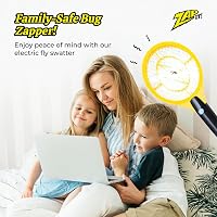 Zap It elektromos szúnyogirtó ütő duó, 4000V, USB tölthető, LED világítással, közepes méret, rovarcsapó, légyirtó 5