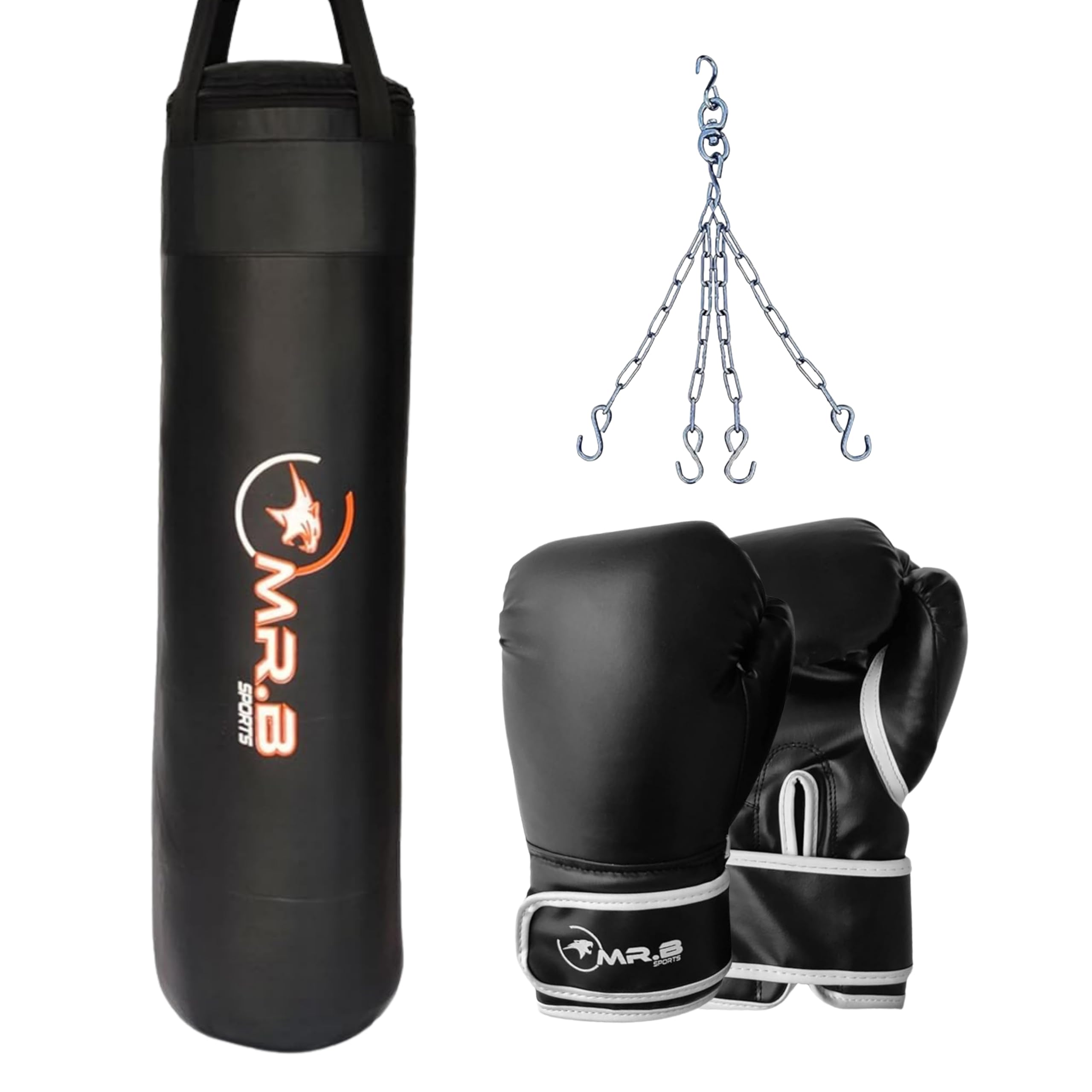 MR.B SPORTS Strong and Heavy Duty SRF Punching Bag Unfilled with Heavy Chain and Boxing Gloves for Muay Thai MMA Sparring Punching Training and Boxing (30 INCH) (B09DM8SRQ2) Amazon Price History, Amazon Price Tracker