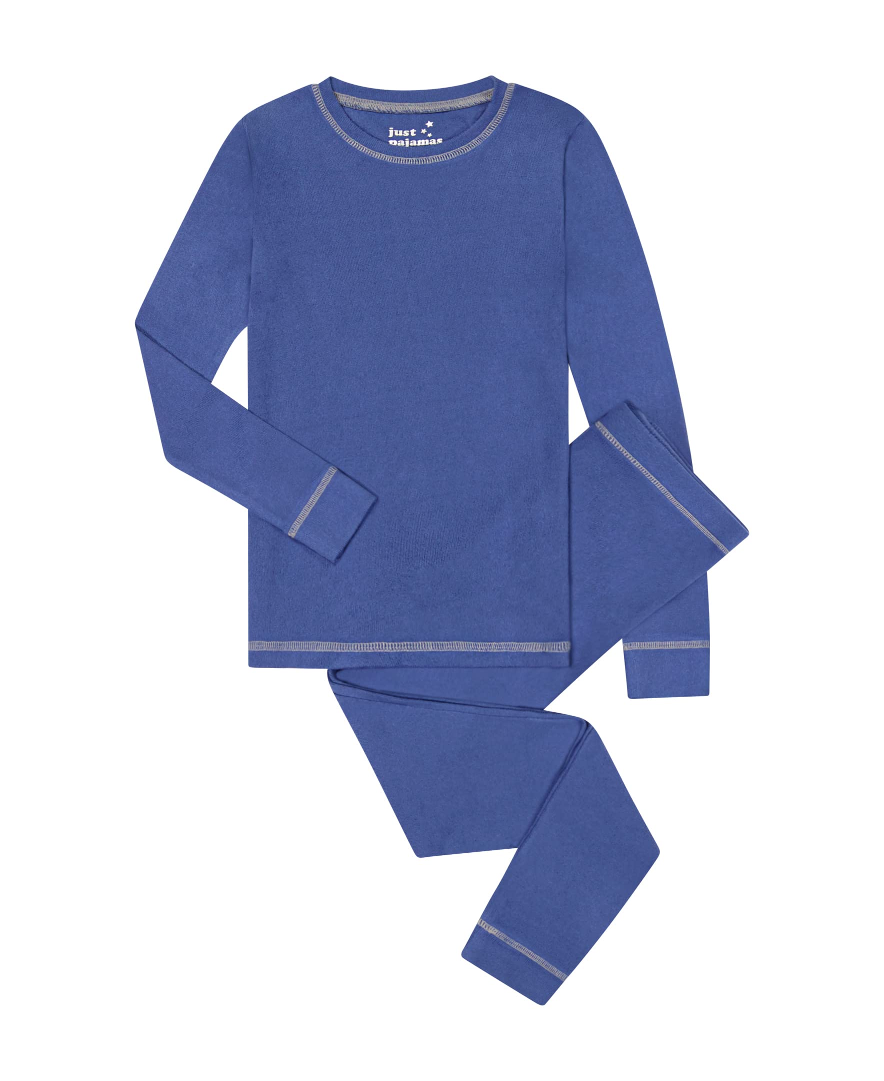 Just Pajamas Boys’ Pajama Sets Snug Fit Long Sleeve Tops & Sleep Pants – Soft Kids Sleepwear in Sizes 3T-12 with Fun Prints