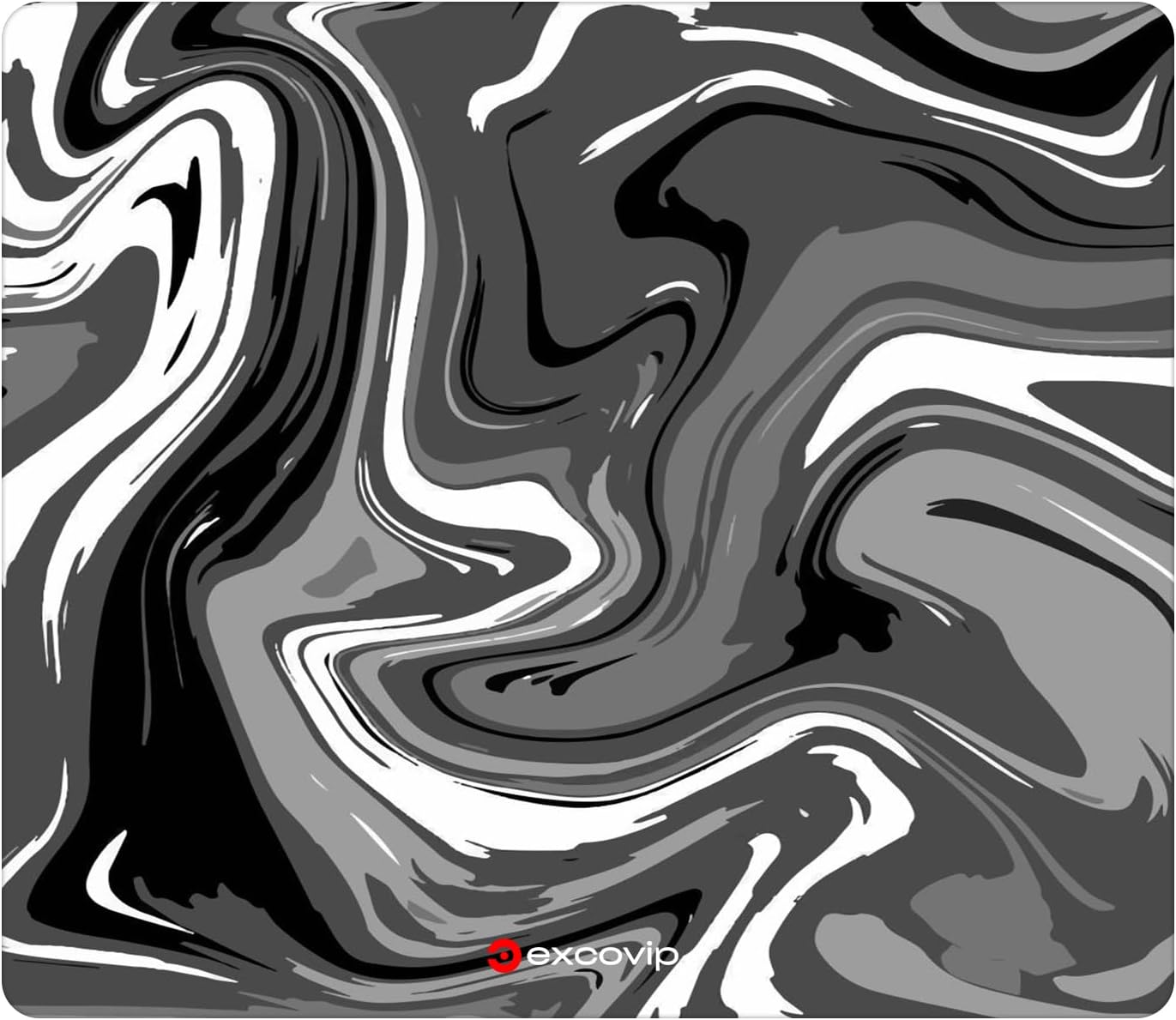 excovip Glass Mouse Pad Gaming Portable Work Mouse mat Printing Waterproof Durable Hard Glass Desk Mousepads Office Accessories 30x26x0.3 cm 0142
